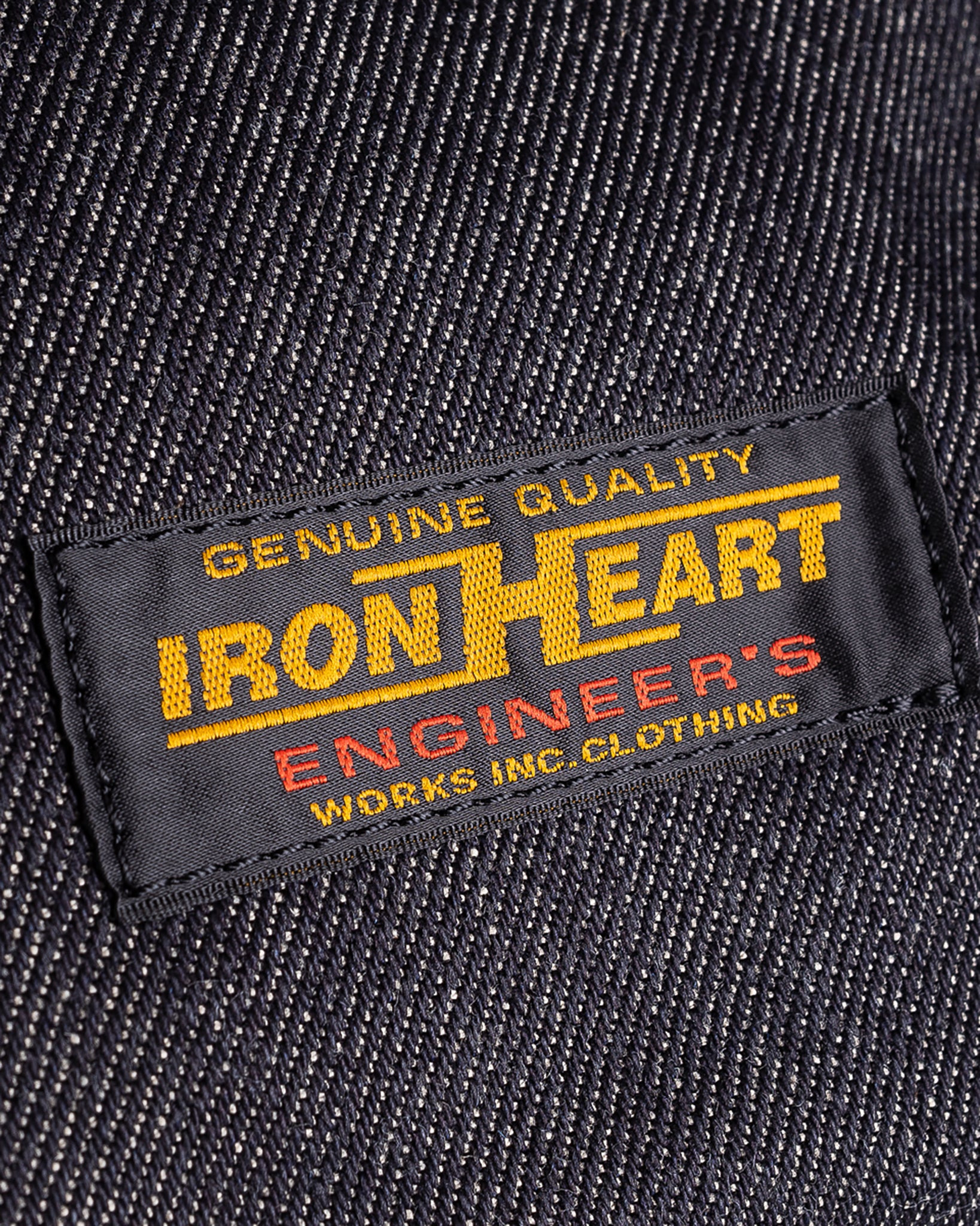 IHE-35-IND 21oz Selvedge Denim and Buttero Leather Holdall - Indigo - 9