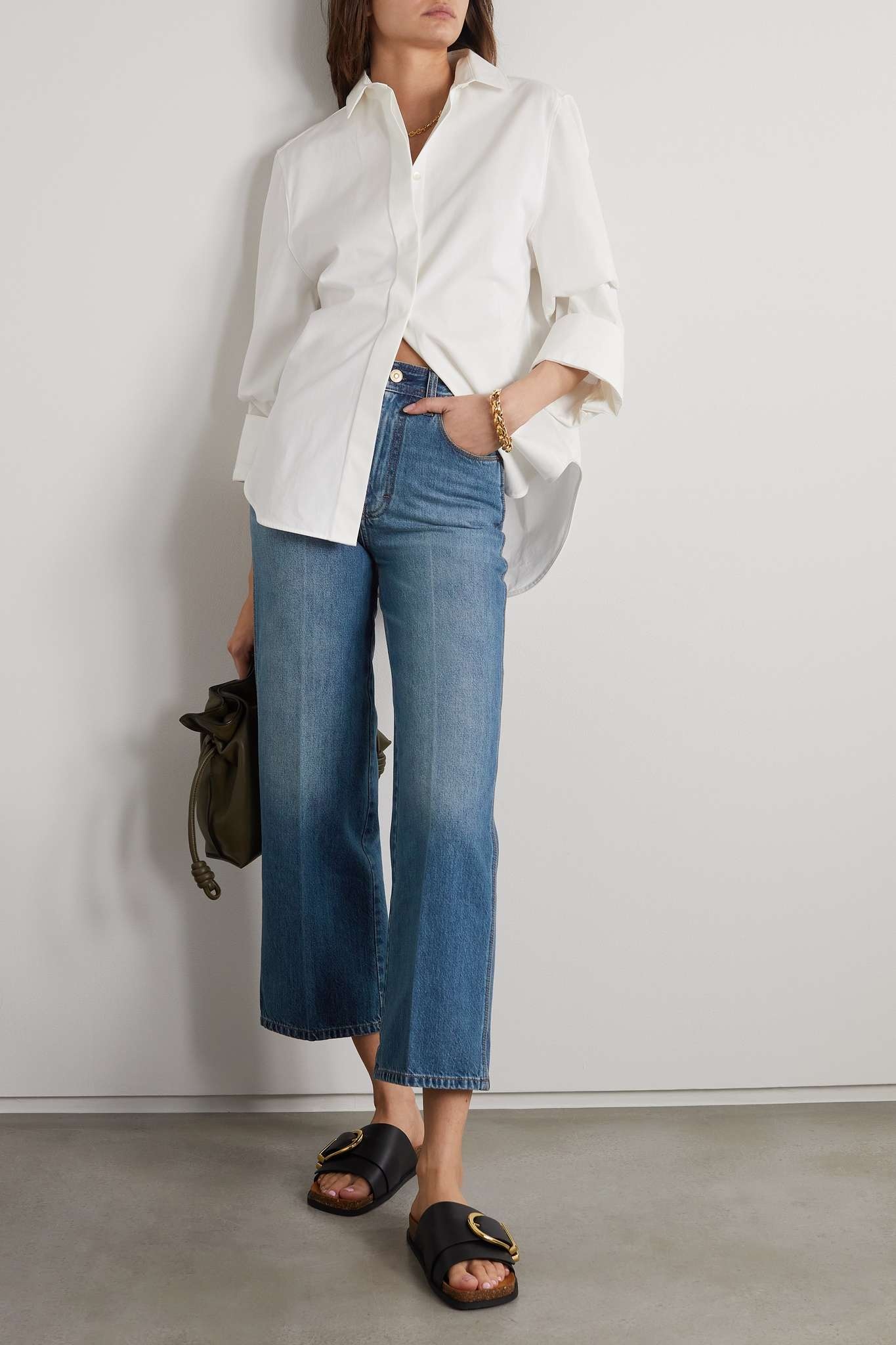 Stevie cropped high-rise wide-leg jeans - 2