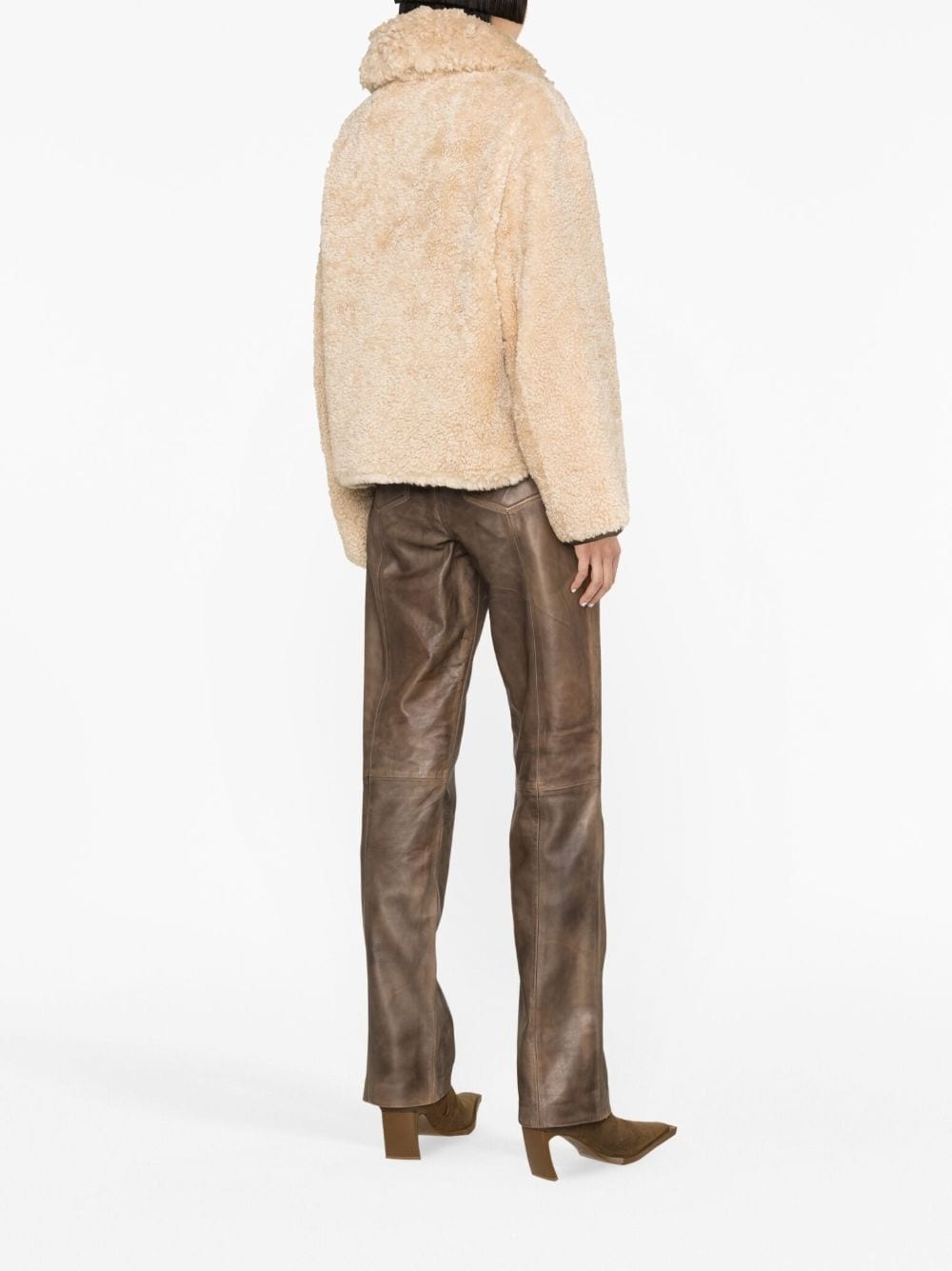 Joann faux-shearling coat - 3