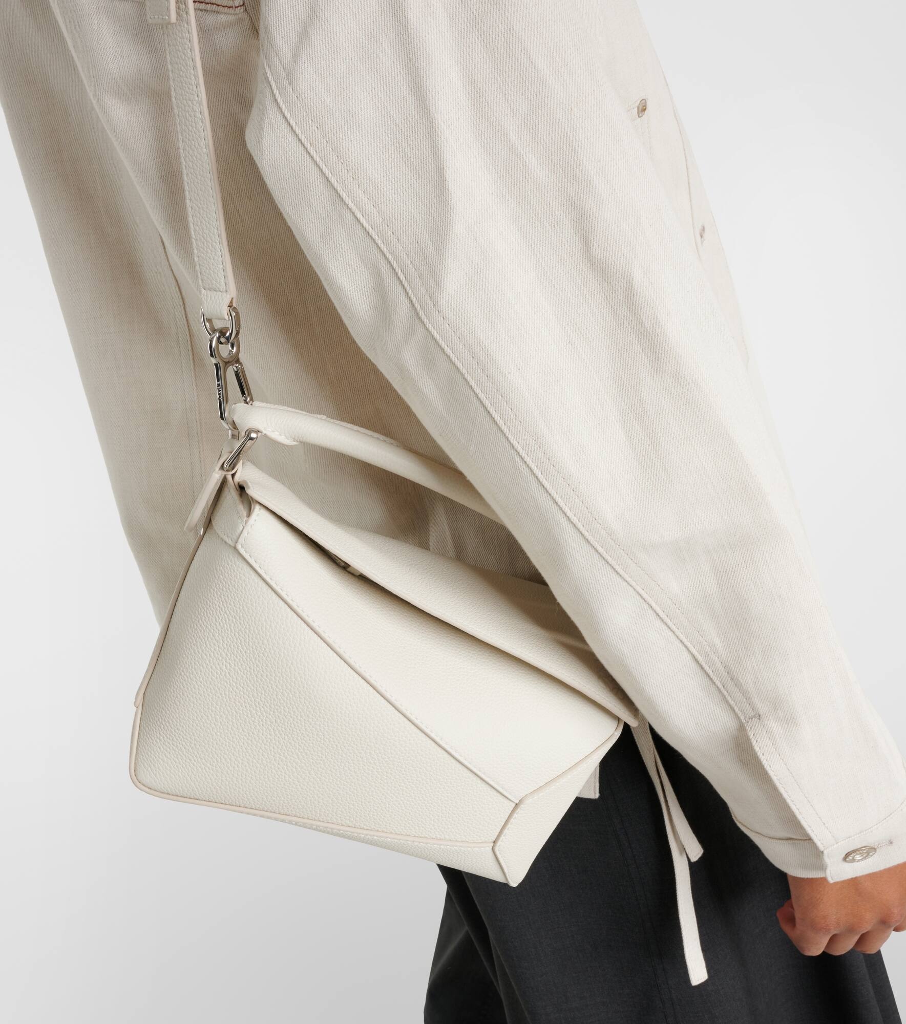 Puzzle Small leather shoulder bag - 7