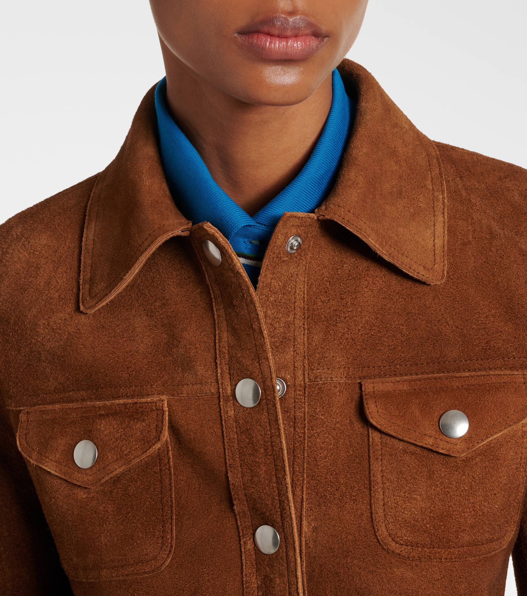 Suede overshirt - 4