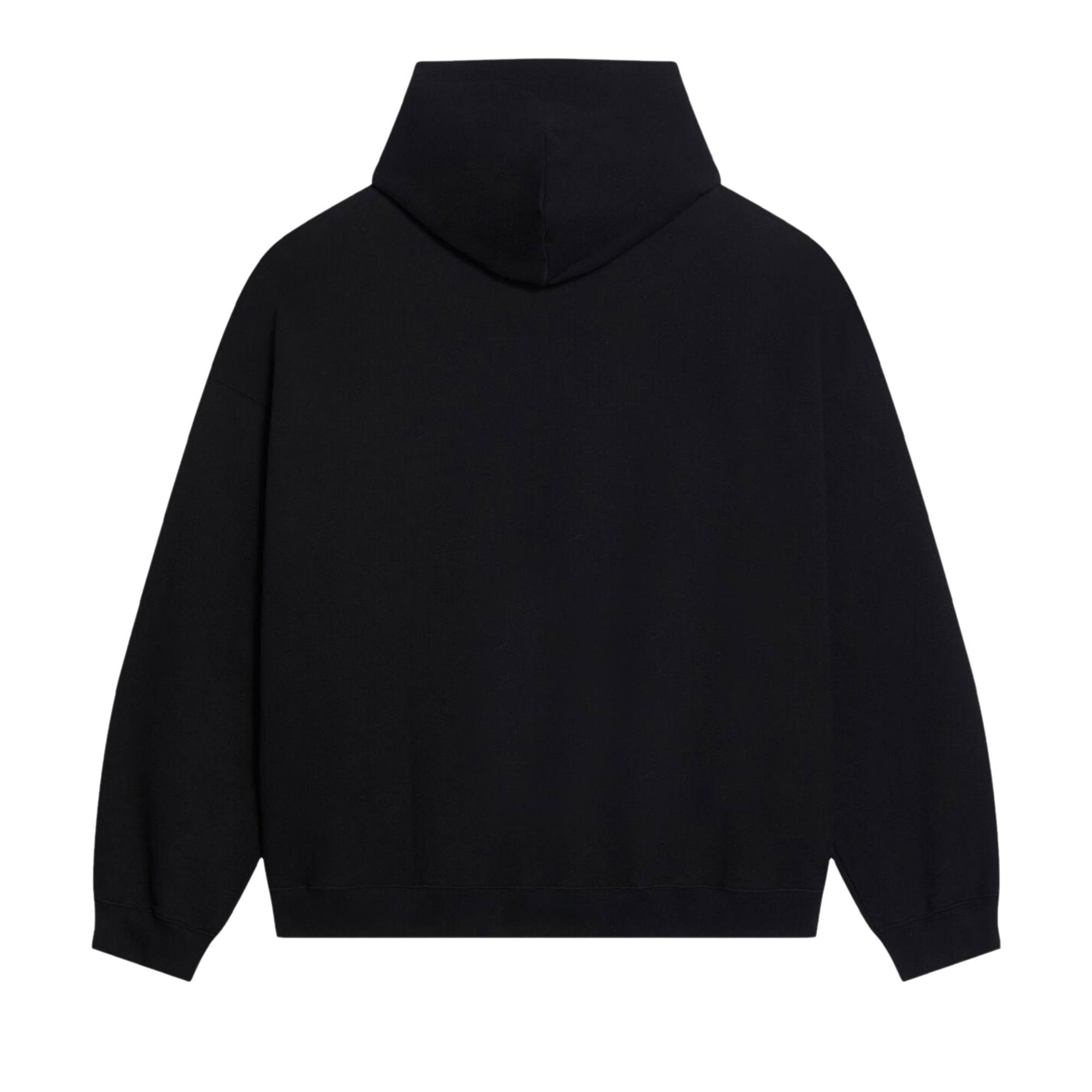 Balenciaga Wide Fit Hoodie 'Black/Red' - 2