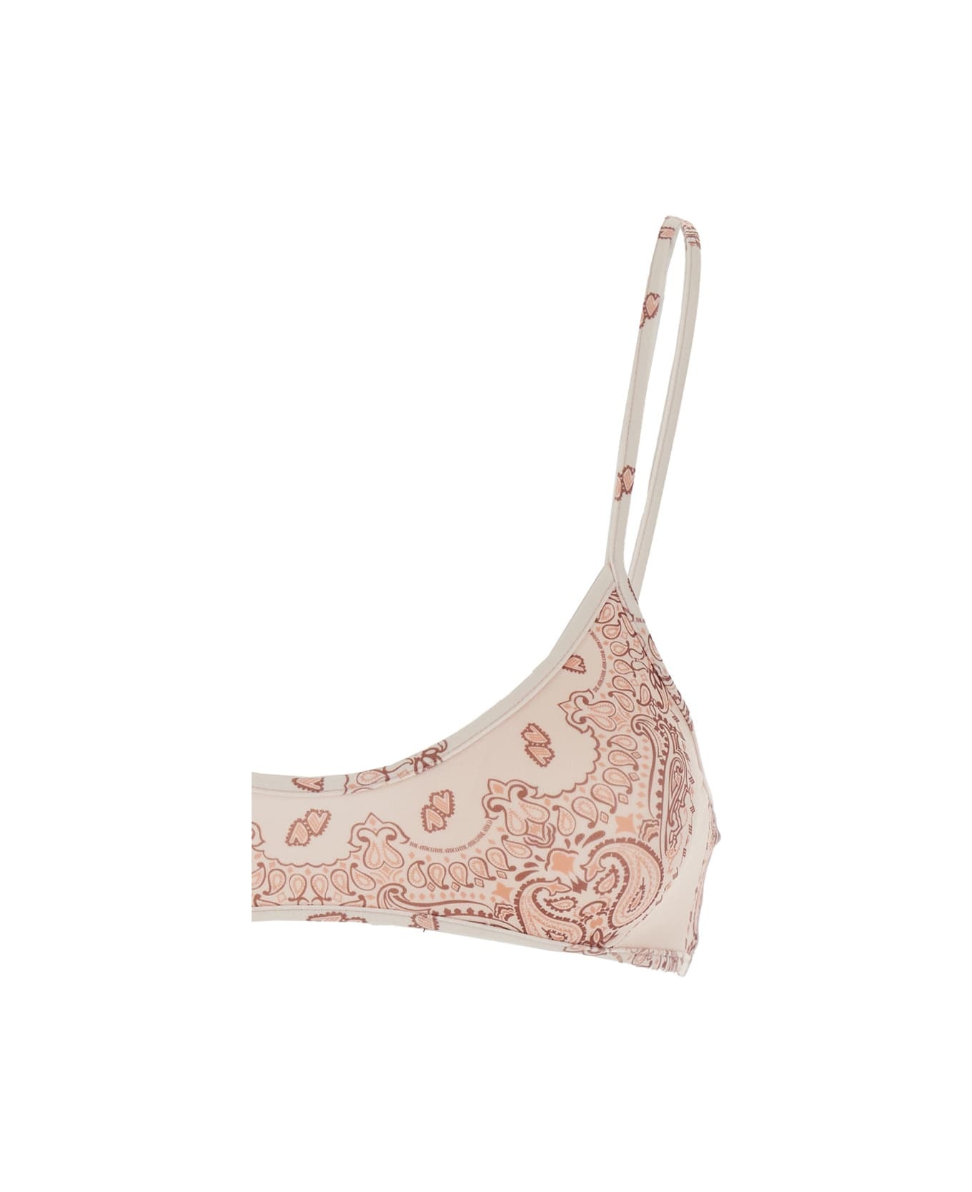 Pink Bikini With Spaghetti Straps And All-over Print In Tech Fabric Stretch Woman - 3