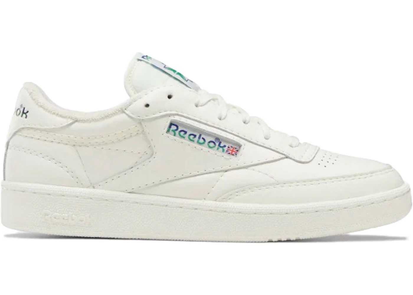 Reebok Club C 85 Chalk Cobalt Glen Green Logo - 1