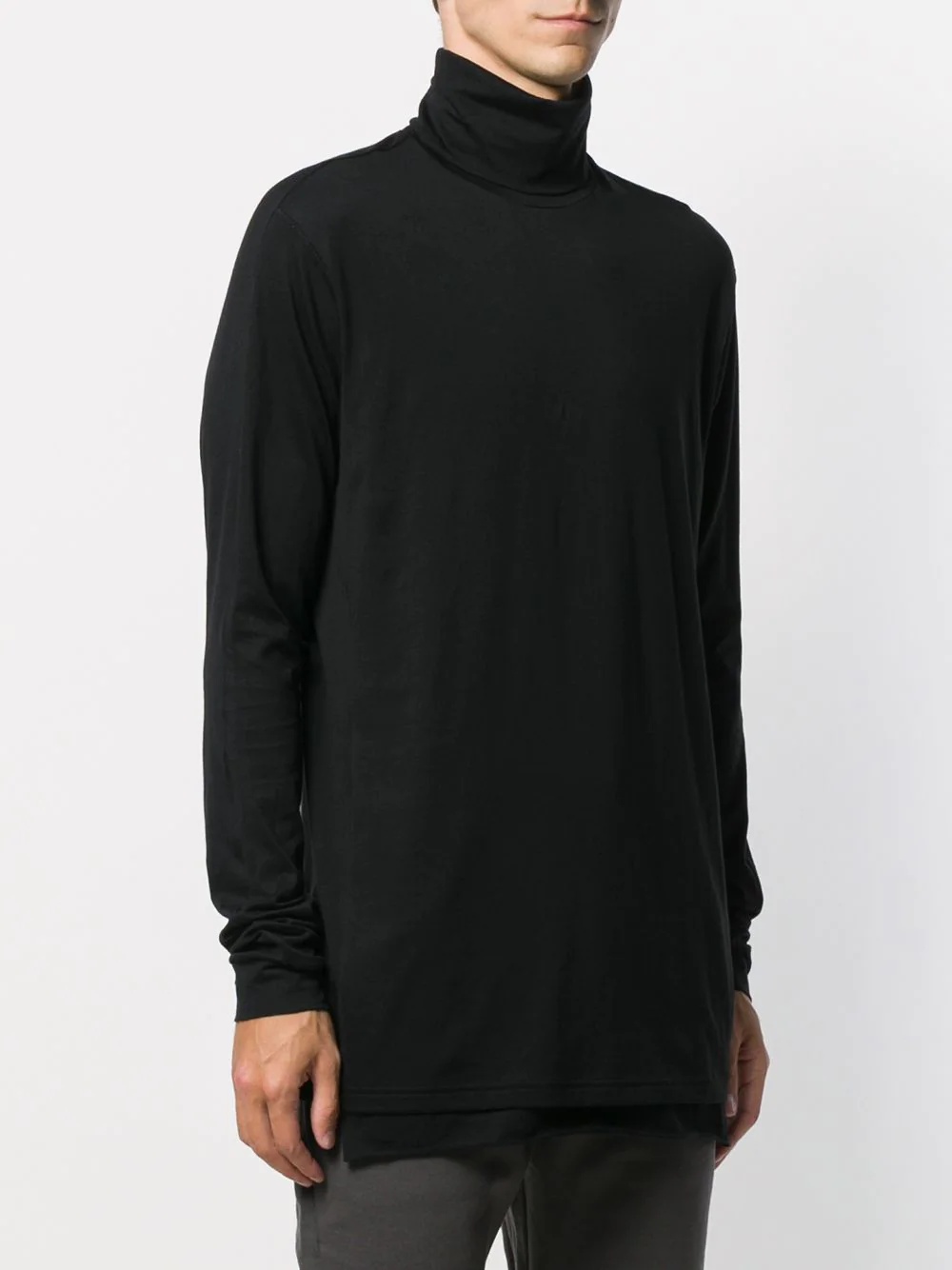 funnel neck longline top - 3