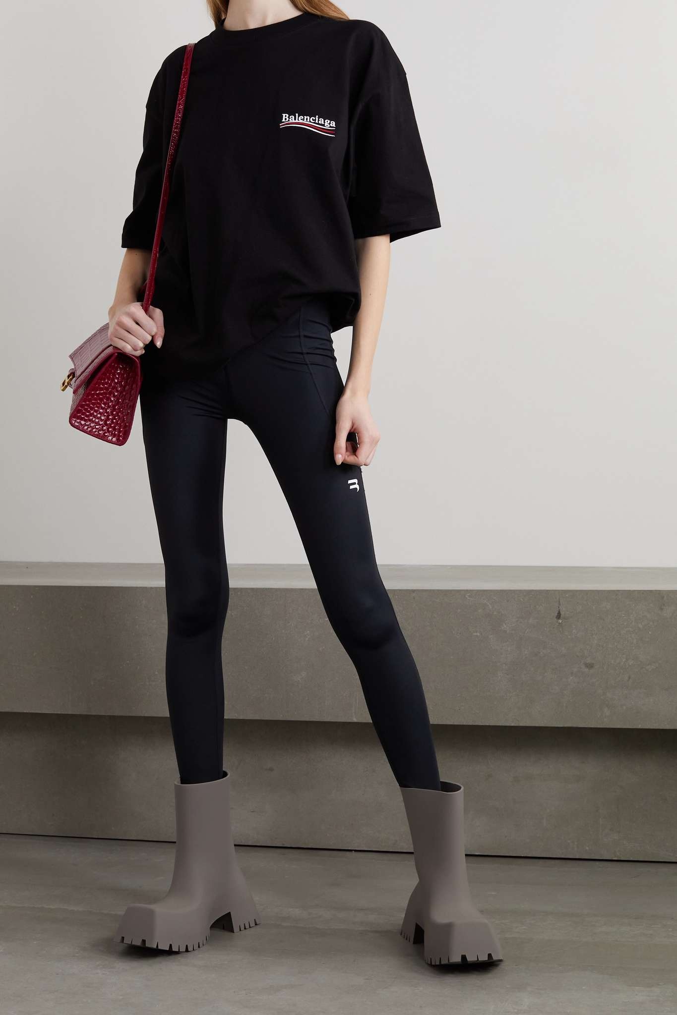 Oversized embroidered cotton-jersey T-shirt - 2