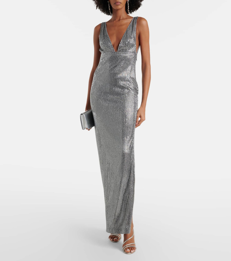 ROLAND MOURET Diamanté gown outlook