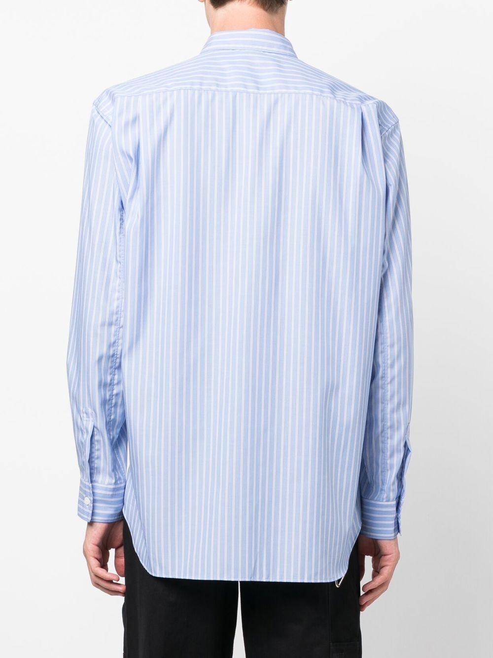 multi-panel long-sleeve shirt - 4