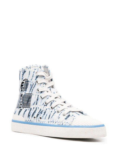 Isabel Marant tie-dye high-top sneakers outlook