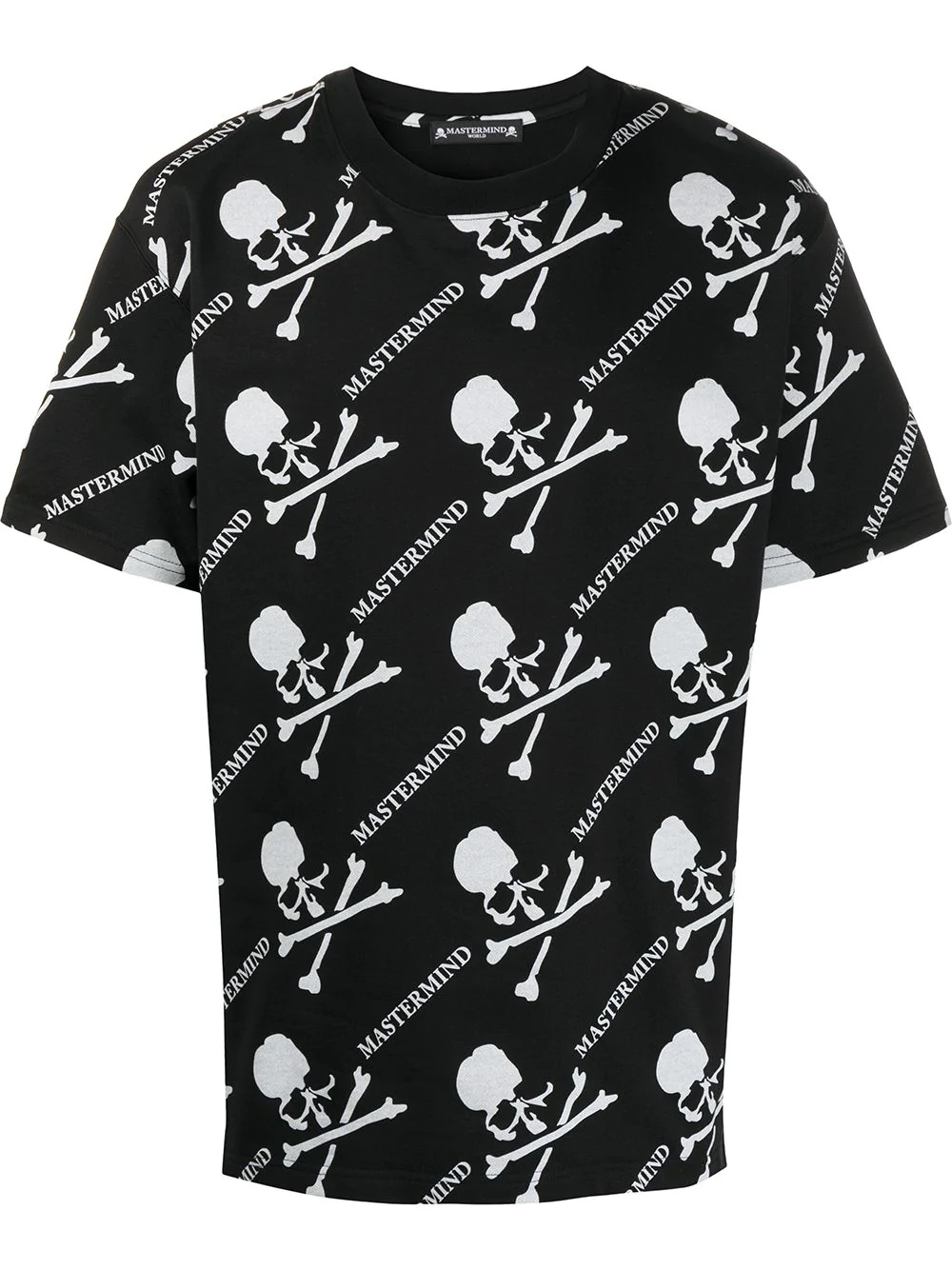 graphic skull print t-shirt - 1