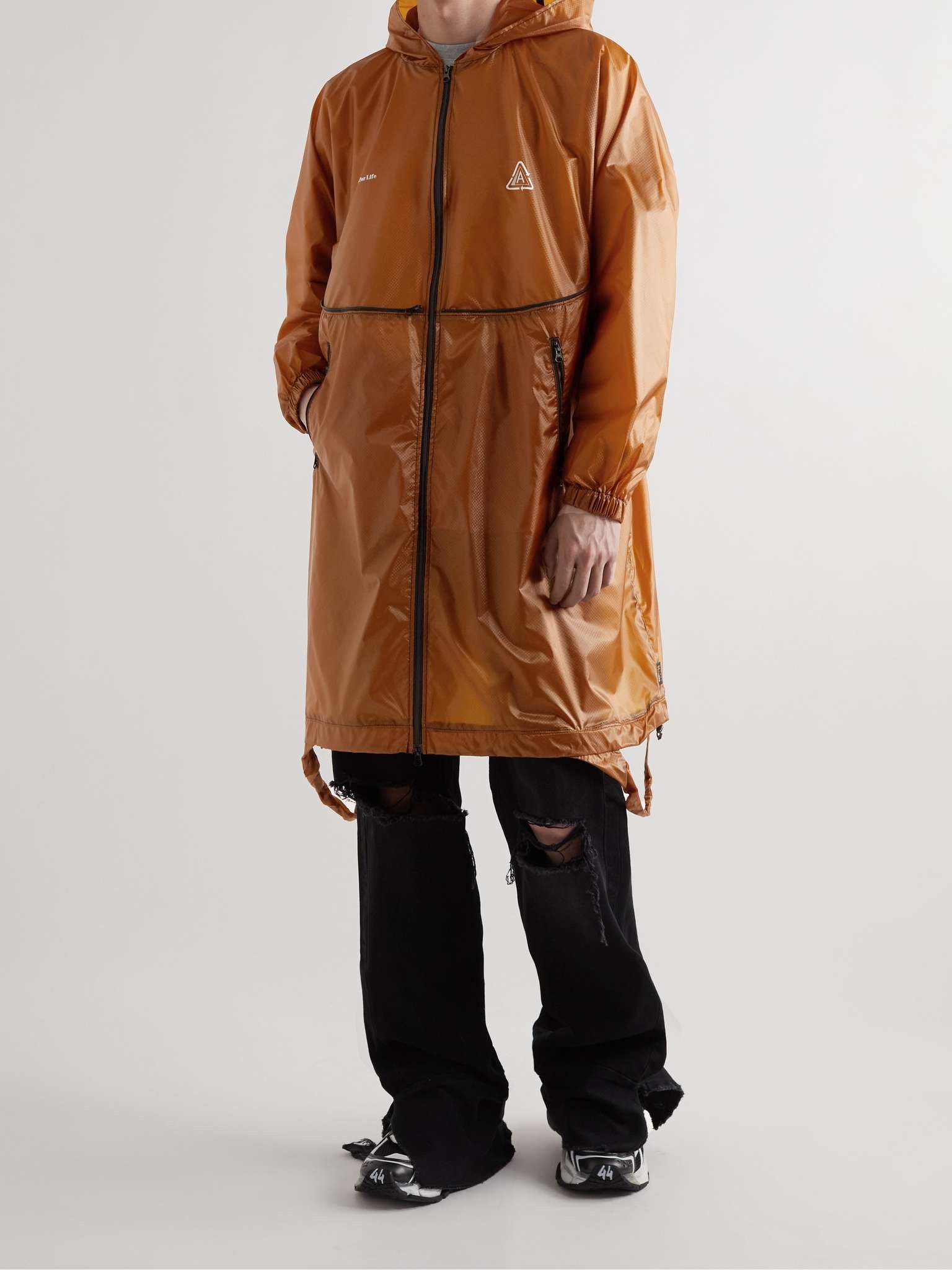 Convertible Packable Logo-Print Nylon-Ripstop Hooded Jacket - 2
