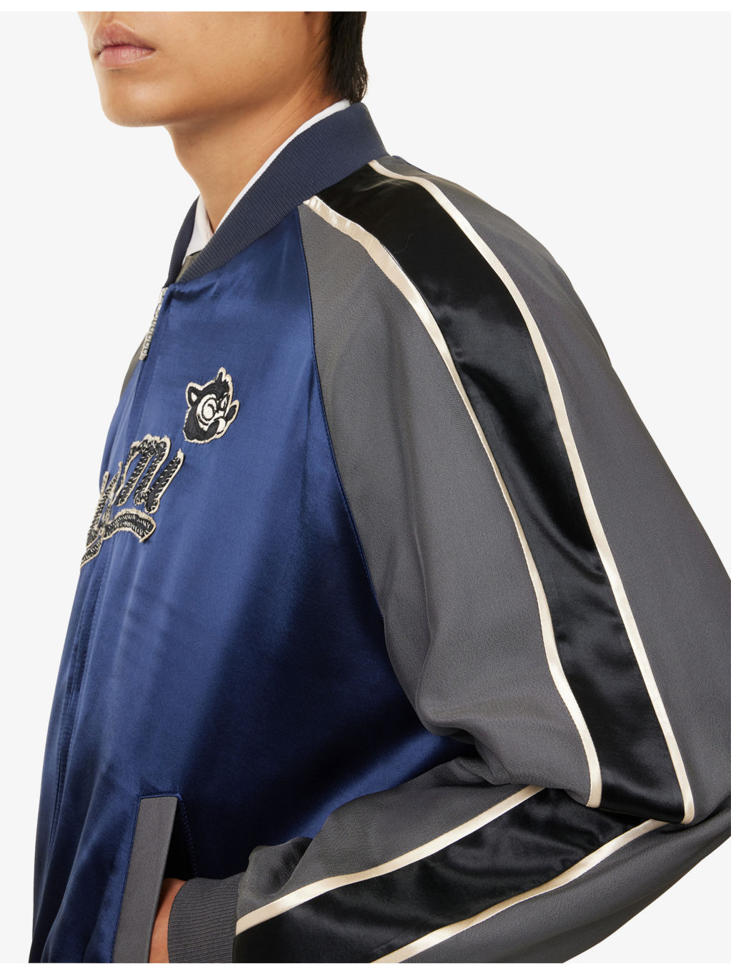 Patch Raglan-Sleeves Woven Jacket - 5
