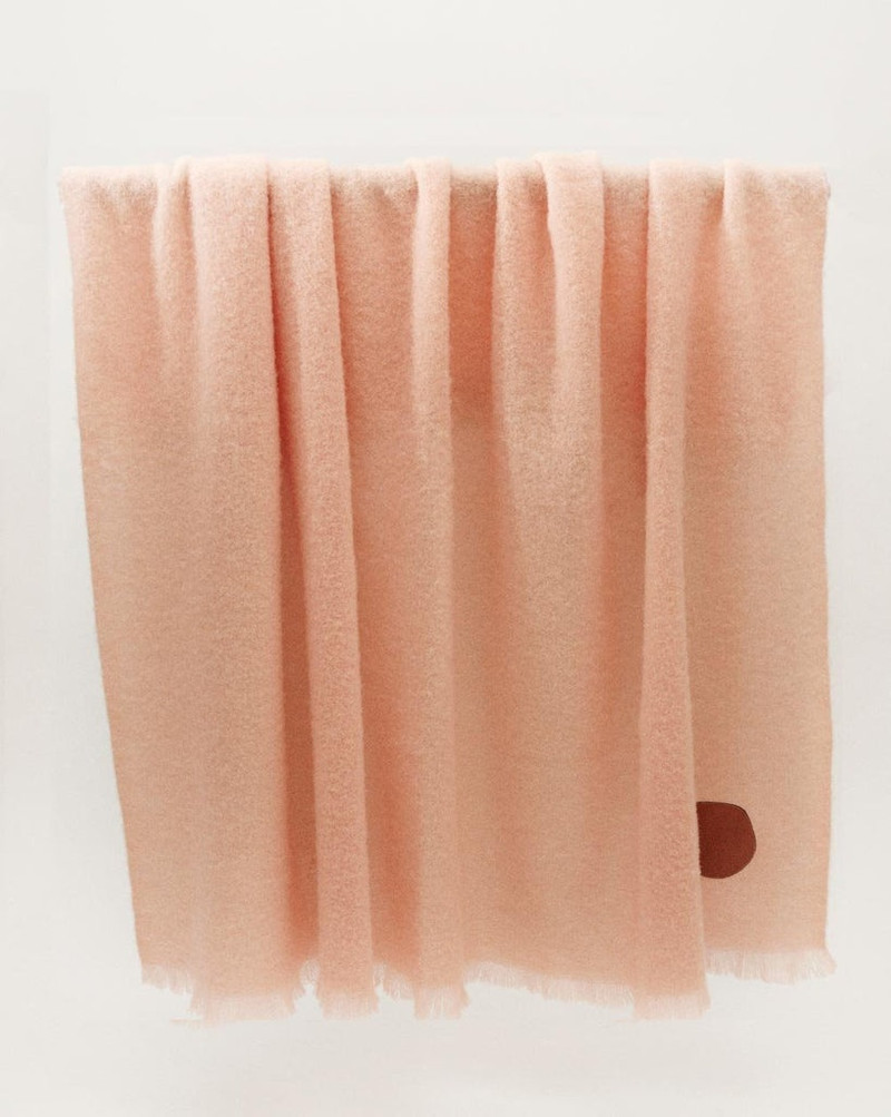 WOOL BLANKET PEACH 3