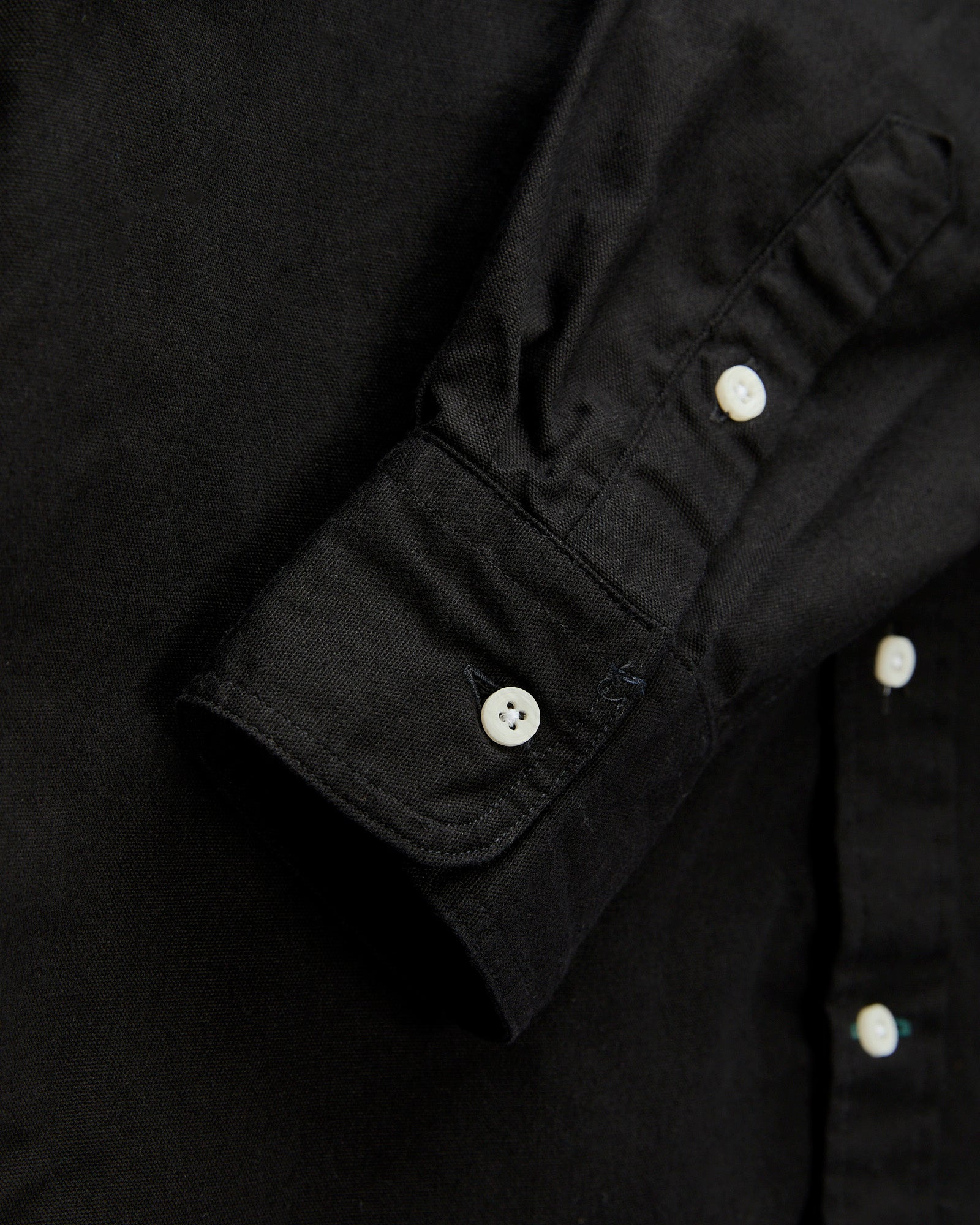 Classic Oxford Button-Down Shirt in Overdye Black - 6