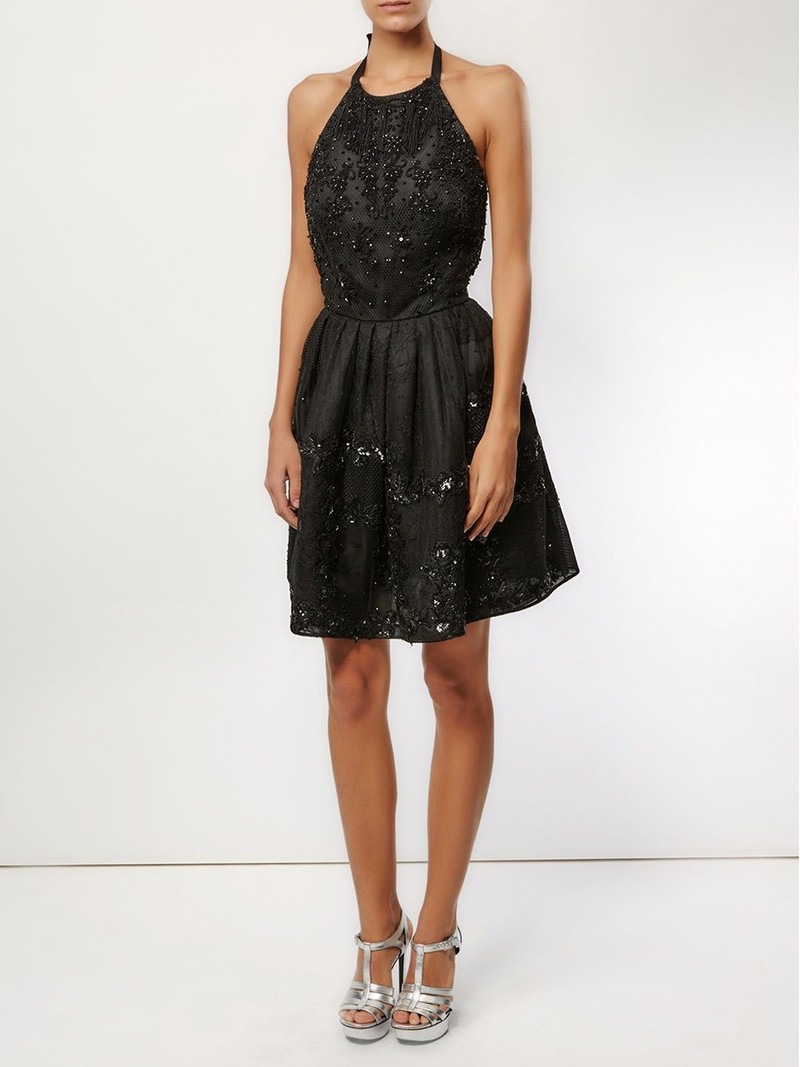 embellished backless dress 4