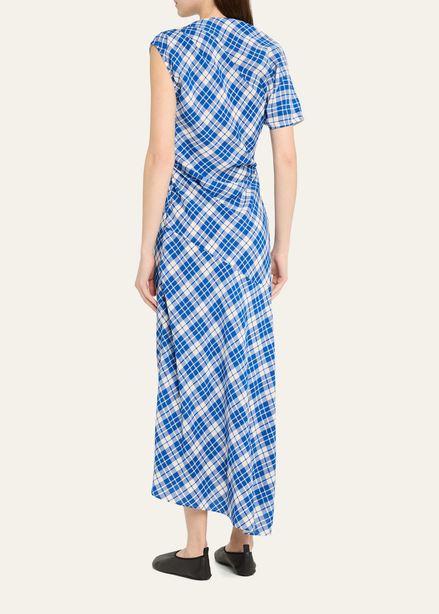 Hallie Crinkled Plaid Dress - 3