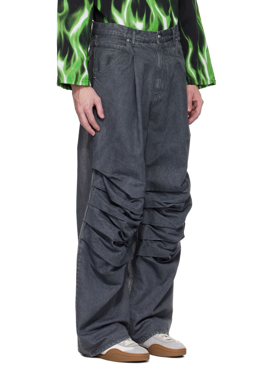Gray 'Fat Angelo' Jeans - 2
