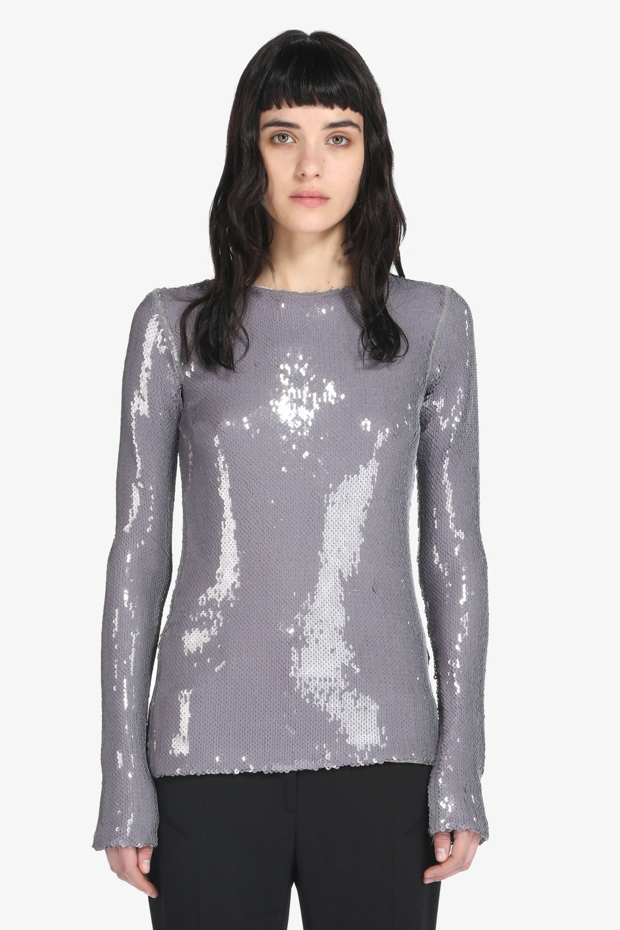 SEQUIN-EMBELLISHED TOP - 1