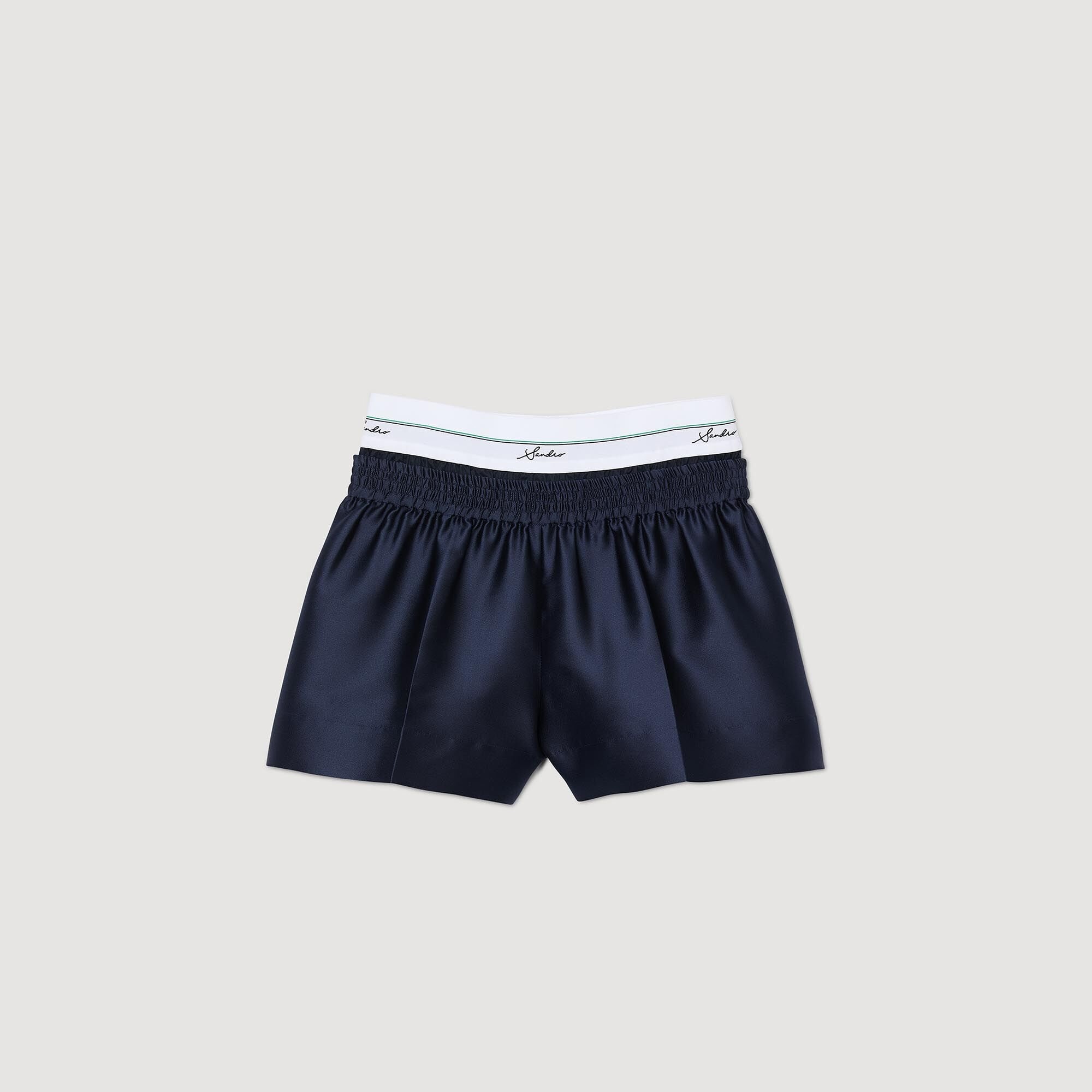 SATIN 2-IN-1 EFFECT SHORTS - 1