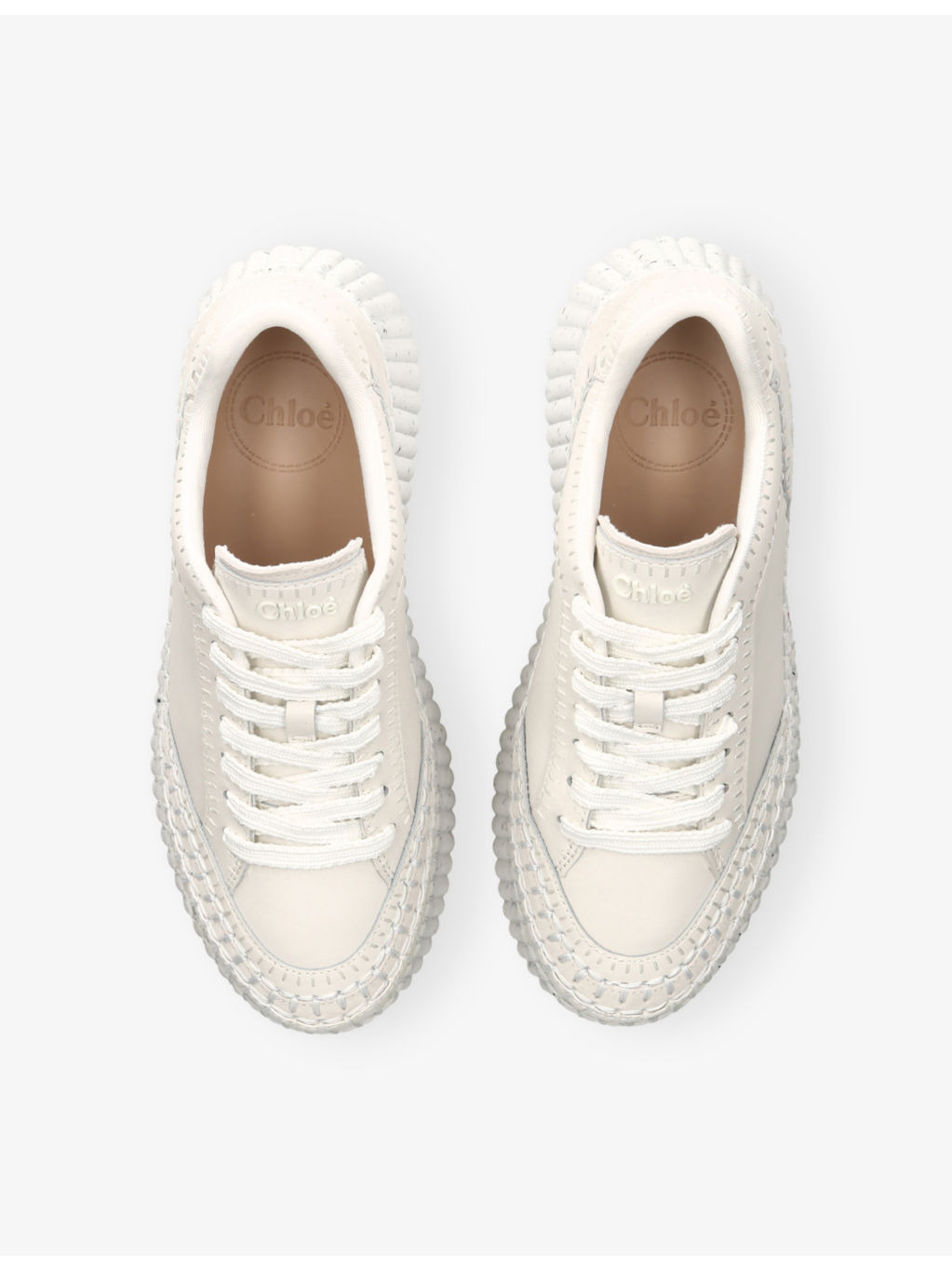 Nama Wedge Leather Trainers - 2