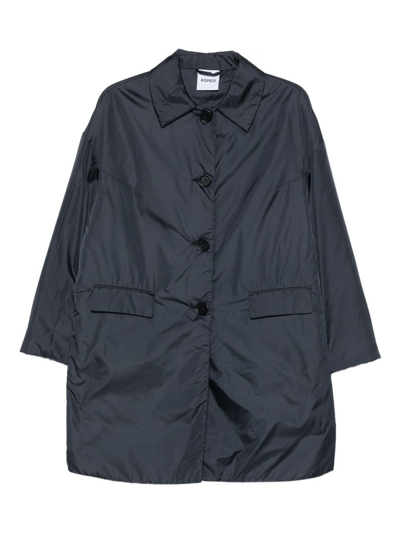 button-fastening pocket coat 1