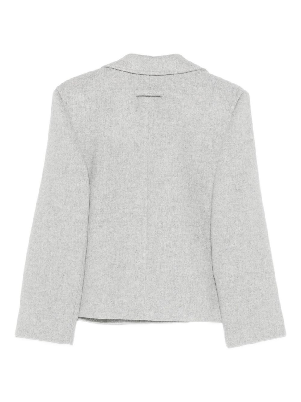 double-breasted wool-blend jacket - 2