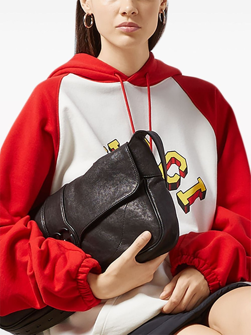 logo-print cotton hoodie 7
