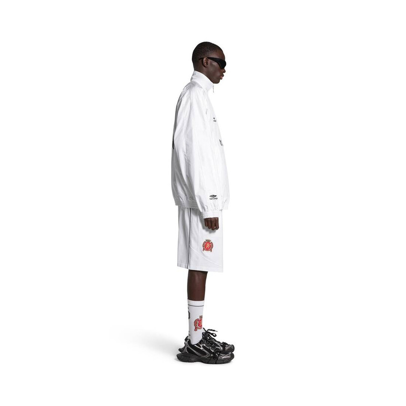 BALENCIAGA Tokyo Soccer Tracksuit Jacket in White | REVERSIBLE