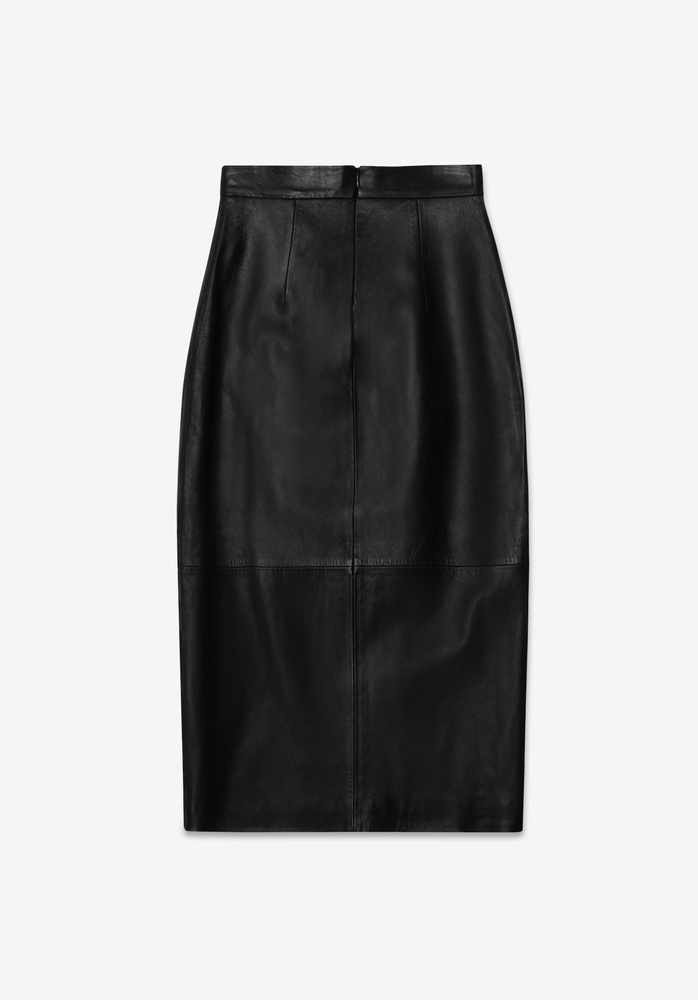 LEATHER SKIRT 76 BLACK - 4