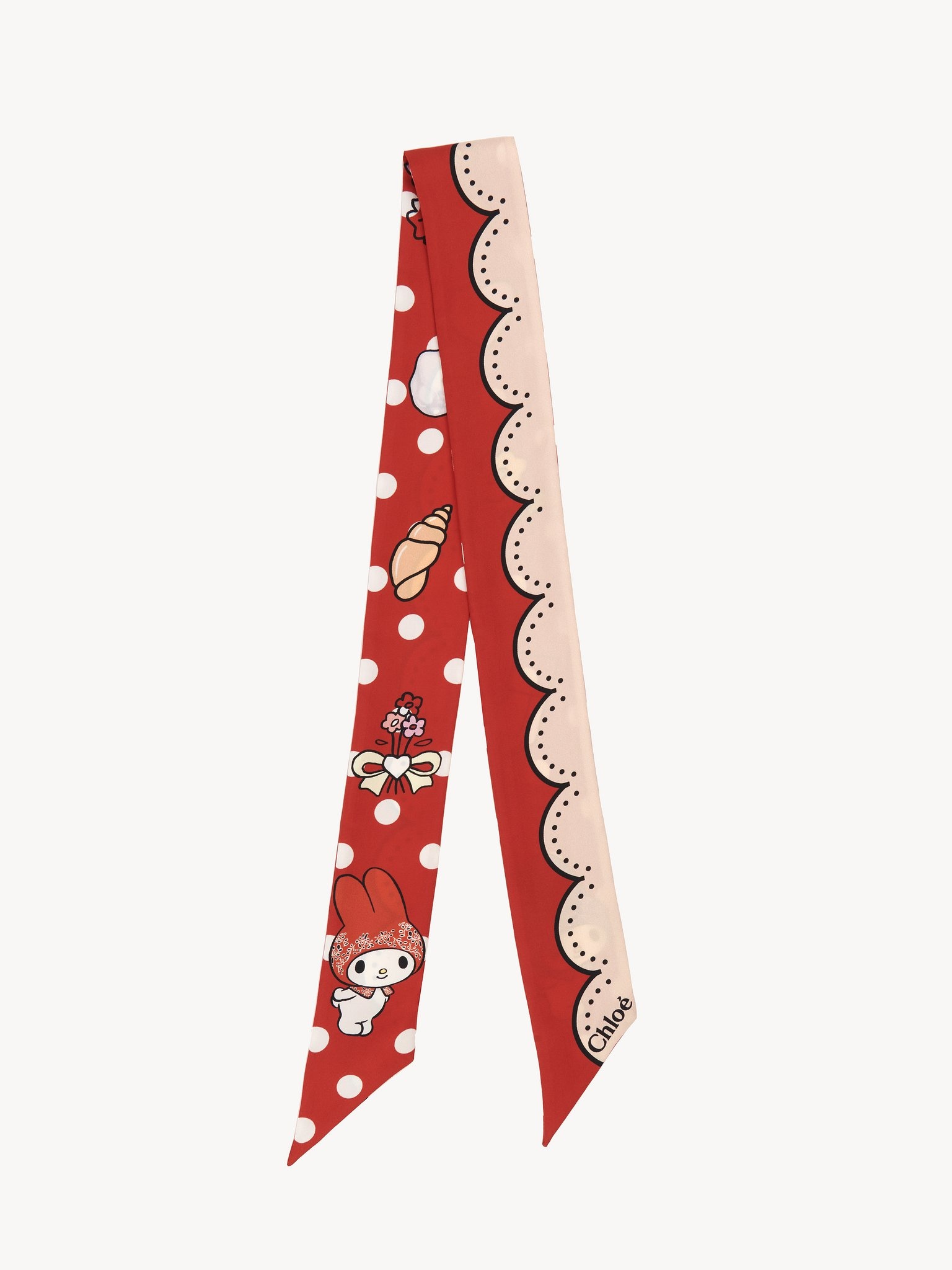 MY MELODY FOR CHLOÉ PRINTED SKINNY SCARF - 1