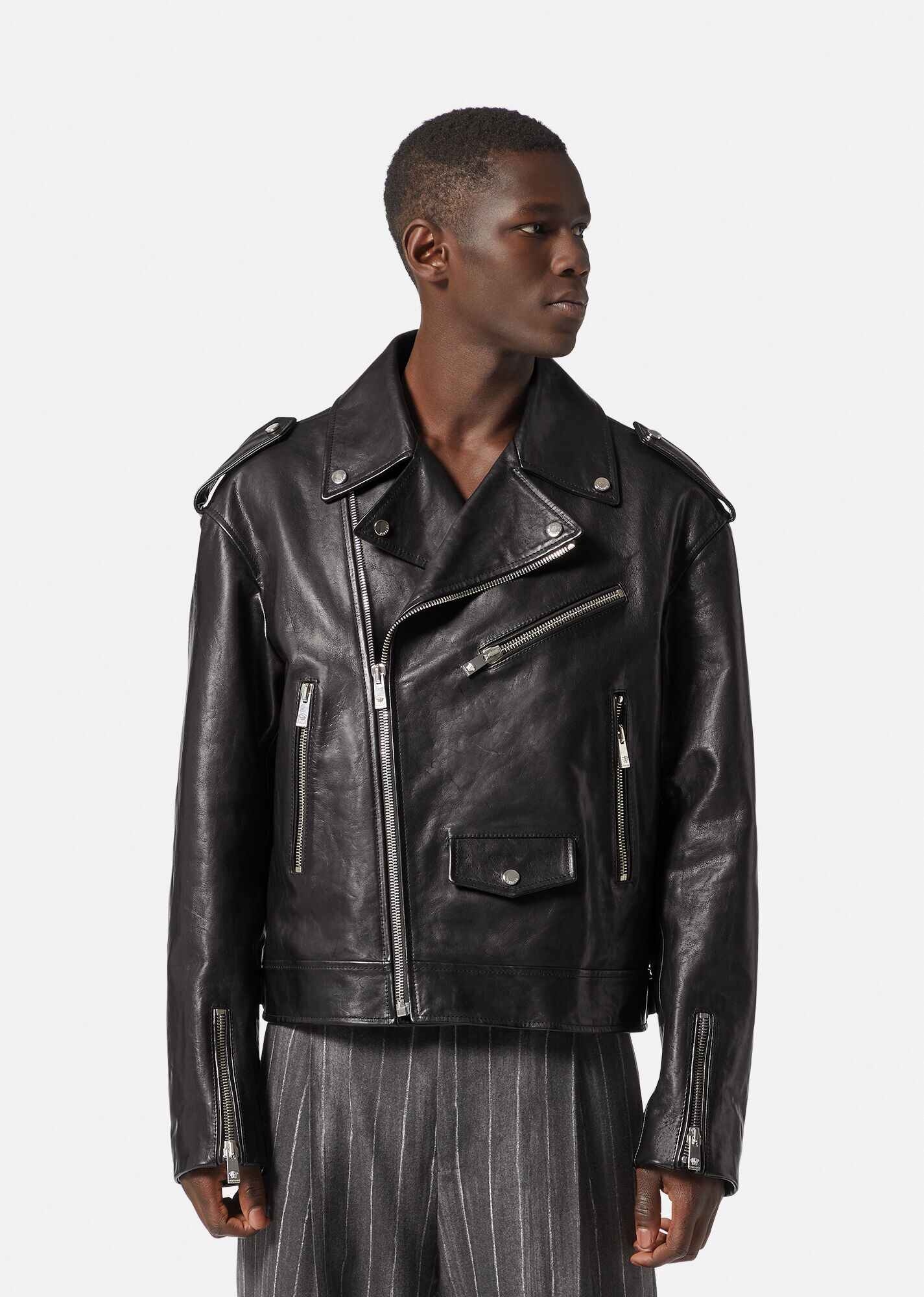 Medusa Leather Jacket - 3