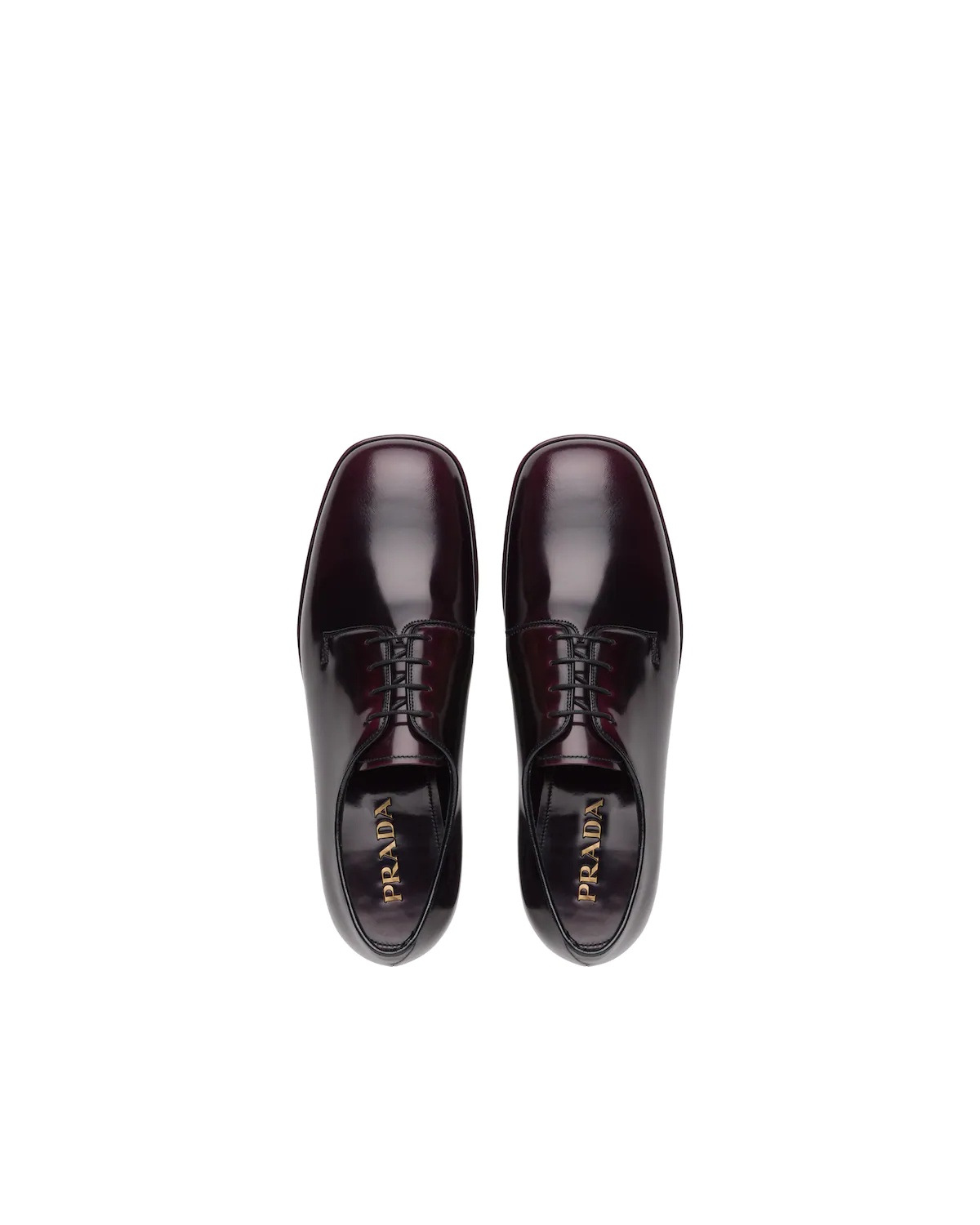 Brushed leather laced derby shoes - 3