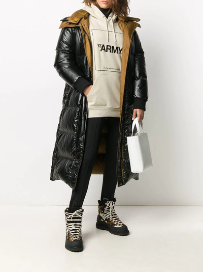 Yves Salomon longline puffer coat outlook