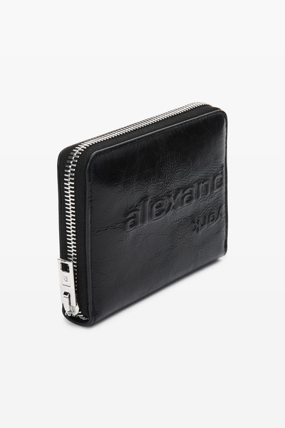 Alexander Wang compact  wallet in crackle patent leather outlook