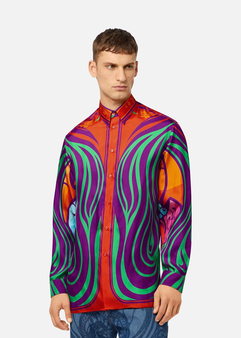 VERSACE Medusa Music Silk Shirt outlook