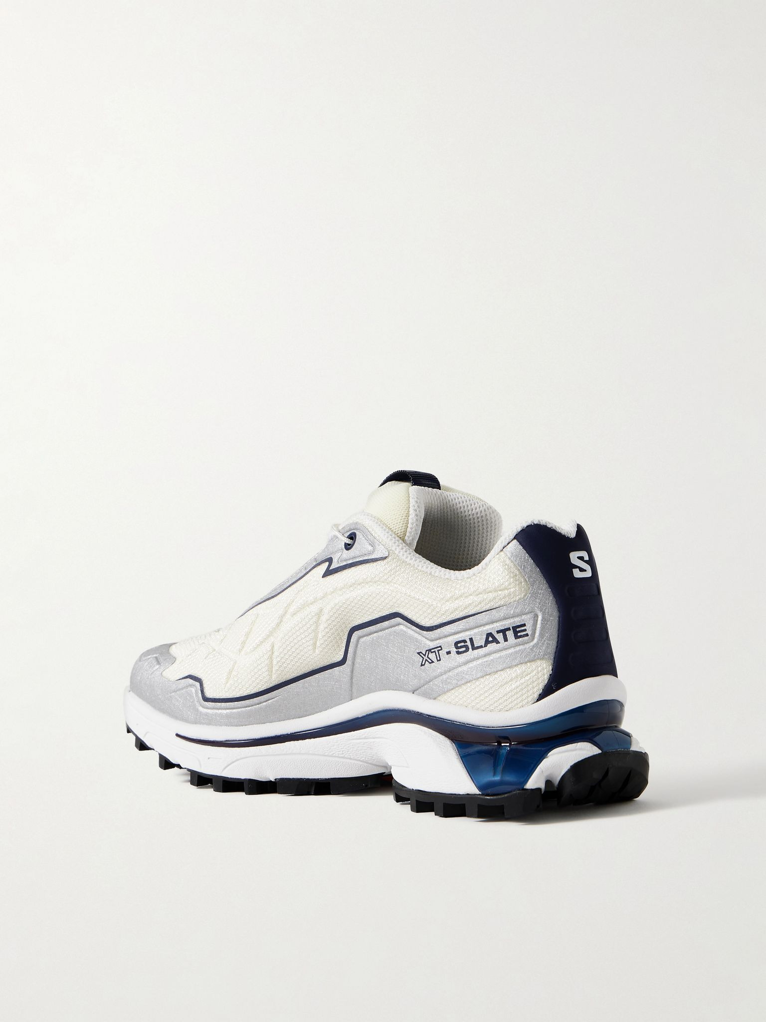 XT-SLATE rubber-trimmed mesh sneakers Light gray - 3