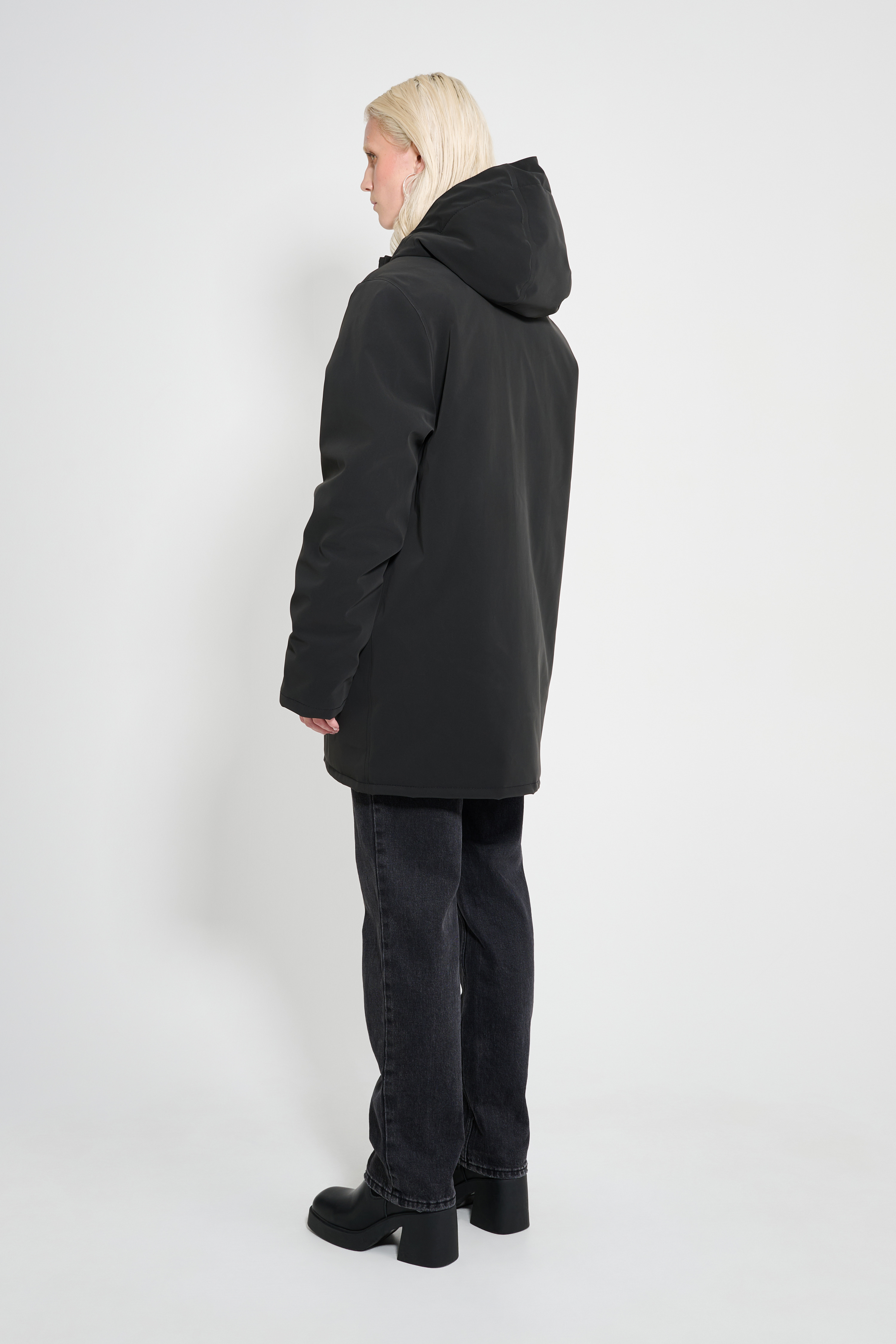 Stockholm Matte Winter Coat Black - 4