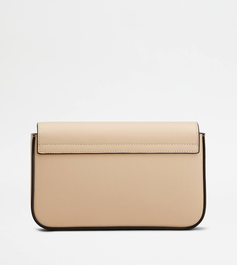 TOD'S DI BAG FOLIO IN LEATHER MINI - BEIGE 3