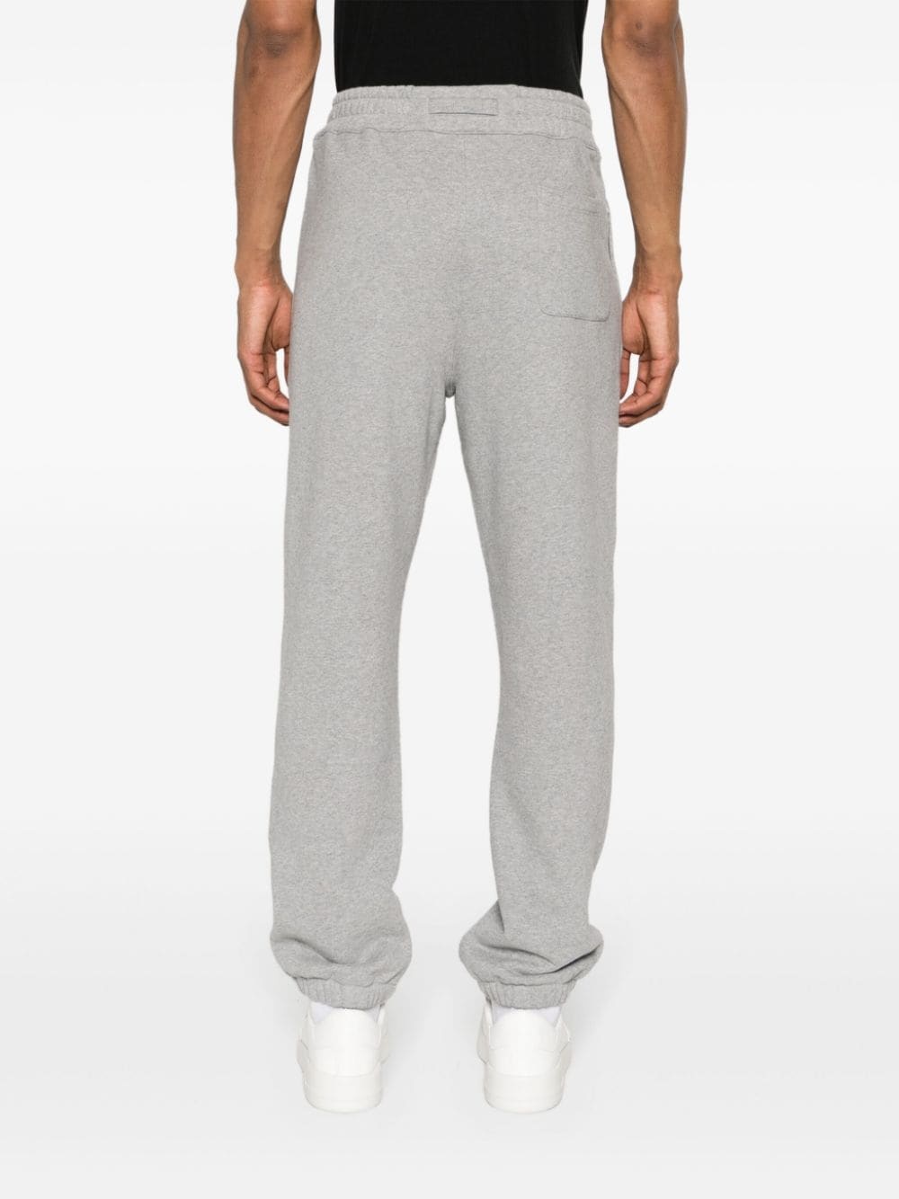 logo-appliquÃ© cotton track trousers - 8