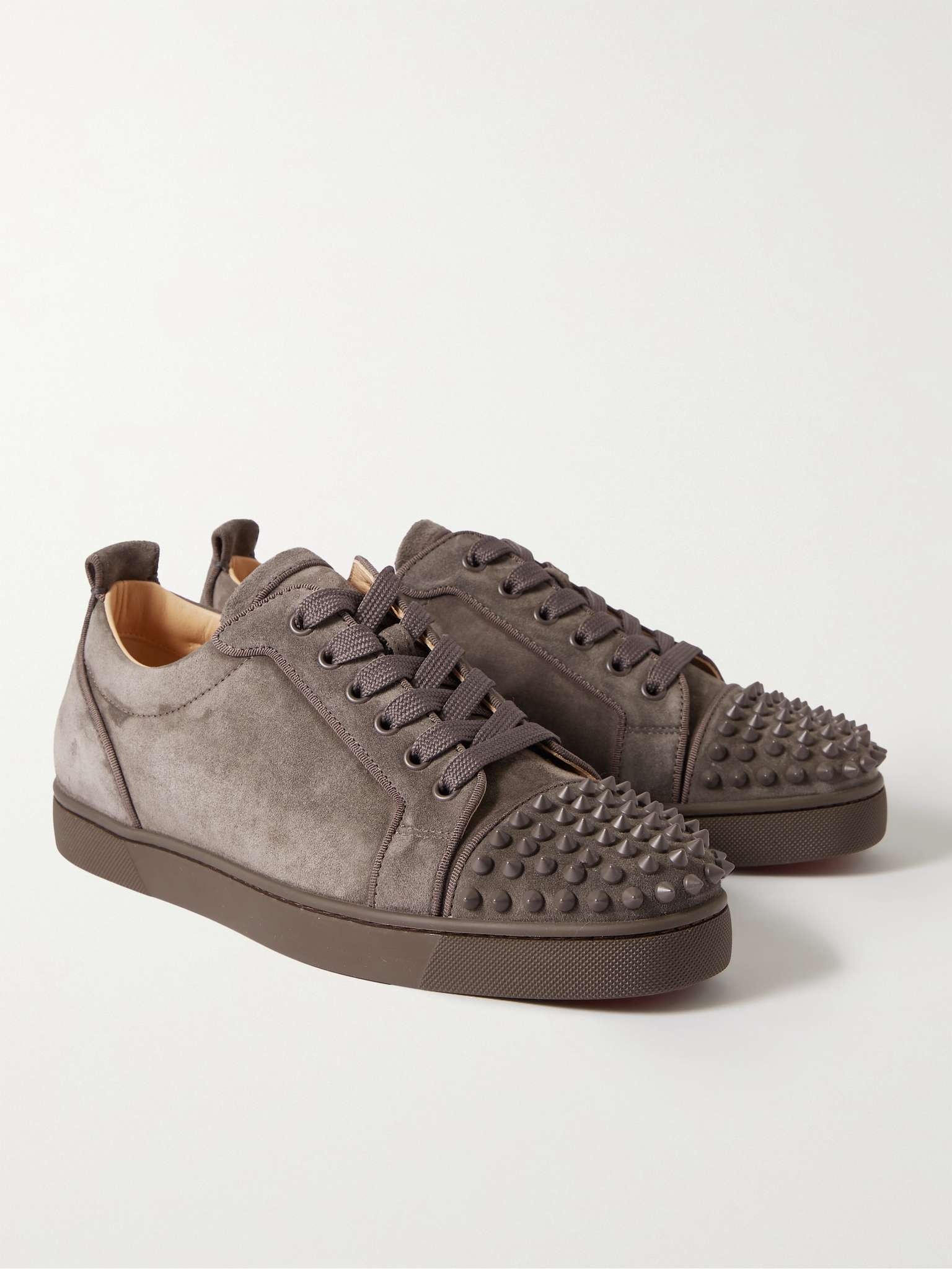 Louis Junior Spikes Cap-Toe Suede Sneakers - 4