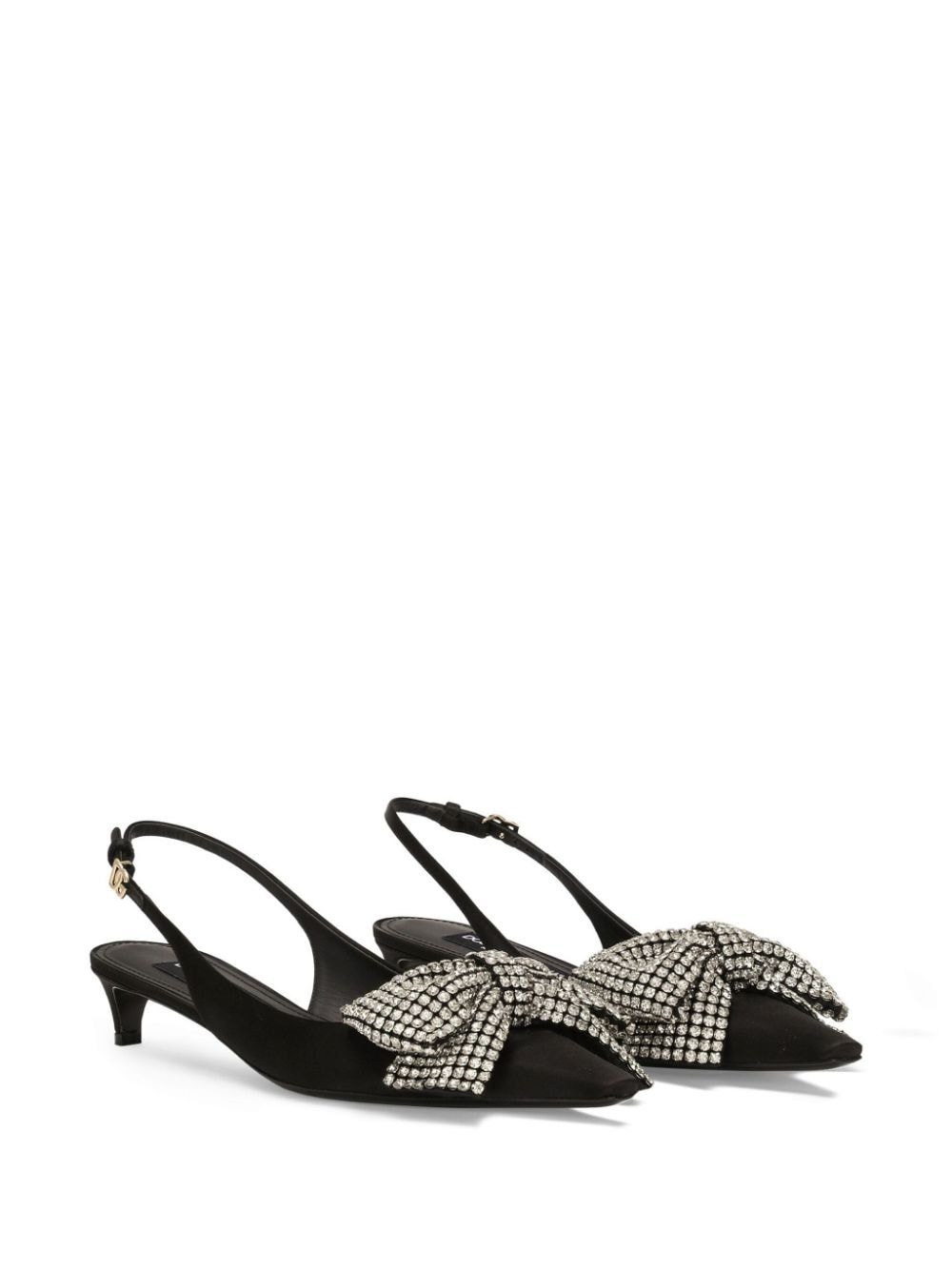 40mm bow-detailing slingback pumps - 2