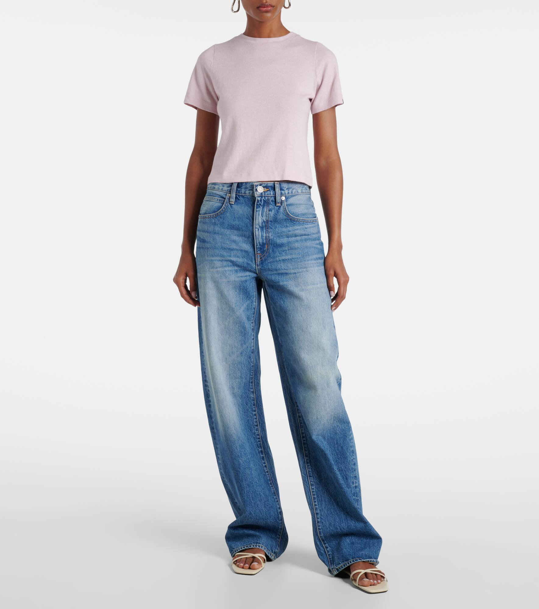 Cassie high-rise barrel-leg jeans - 7