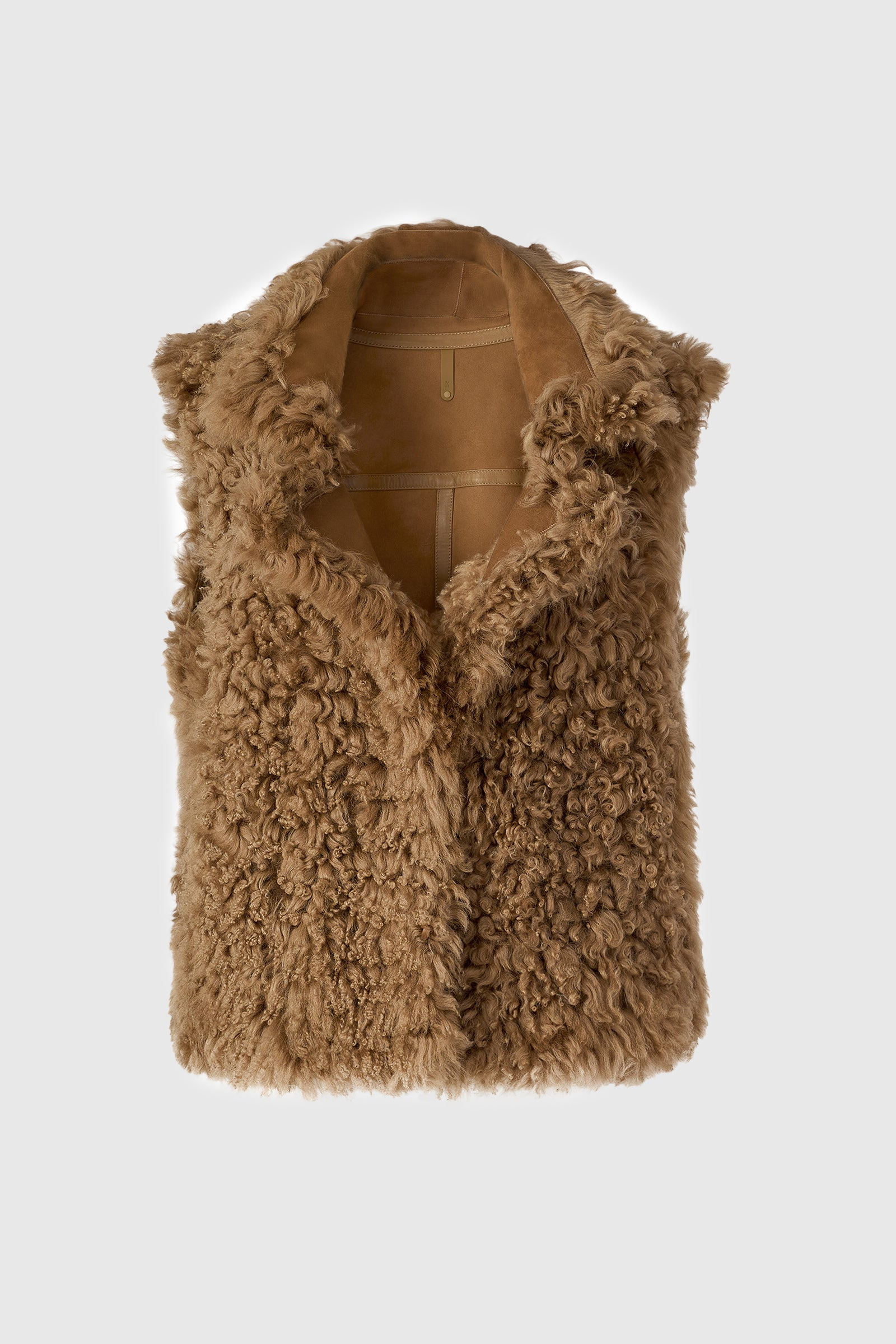 KASIA Reversible Shearling Leather Vest - 2
