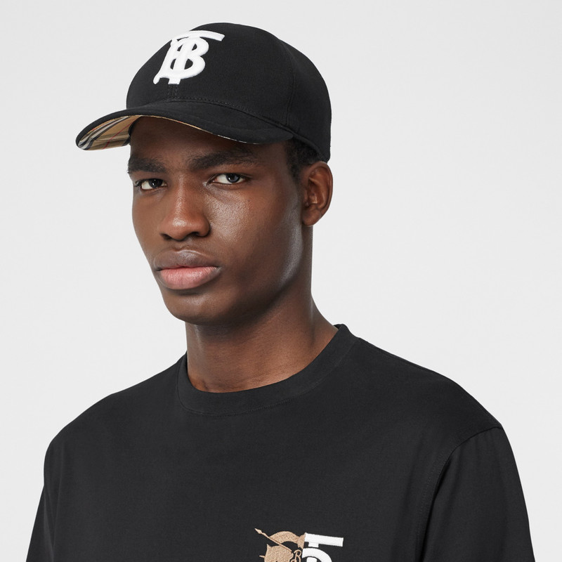 Monogram Motif Cotton Baseball Cap 4