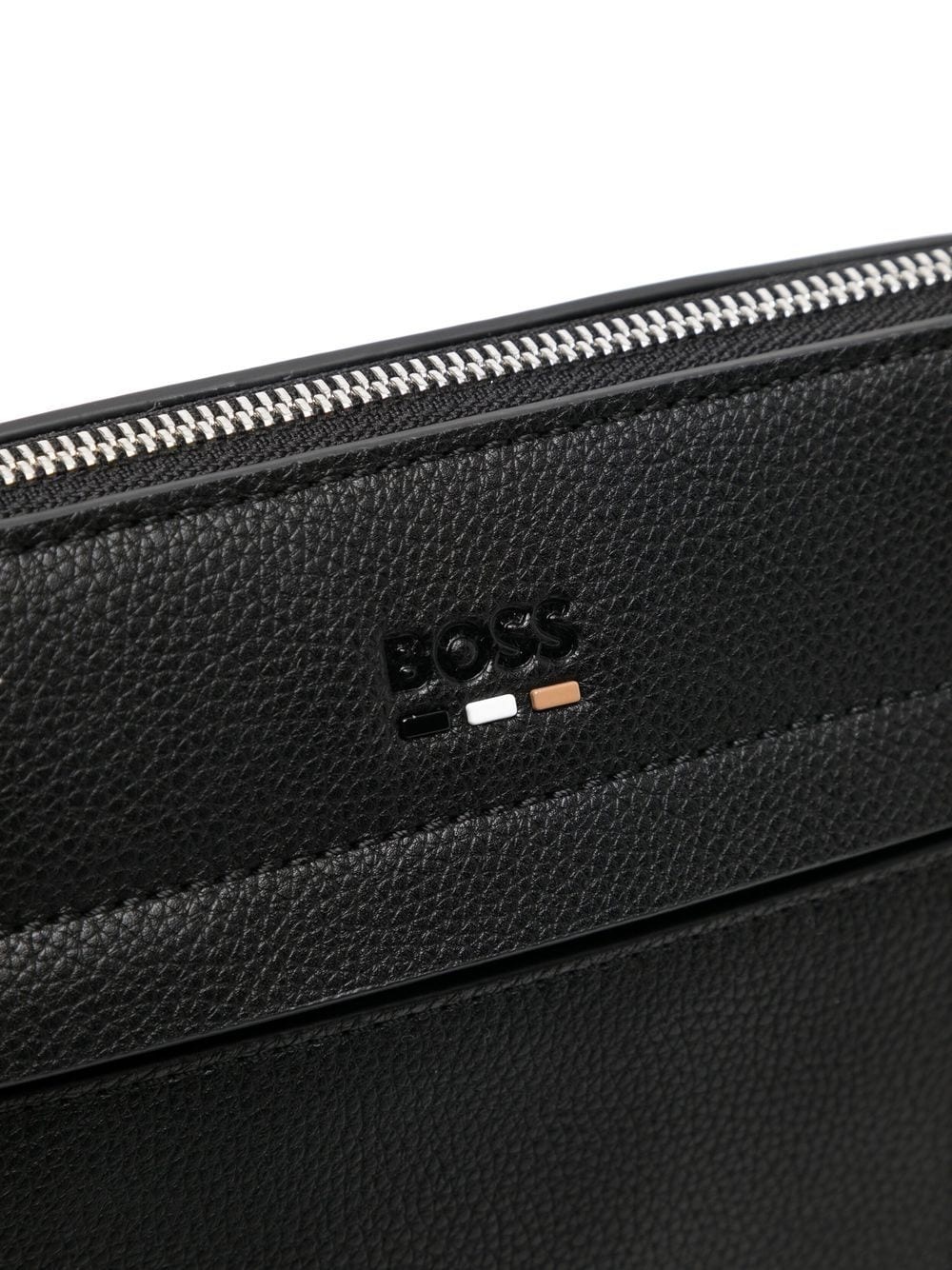 embossed-logo messenger bag - 4