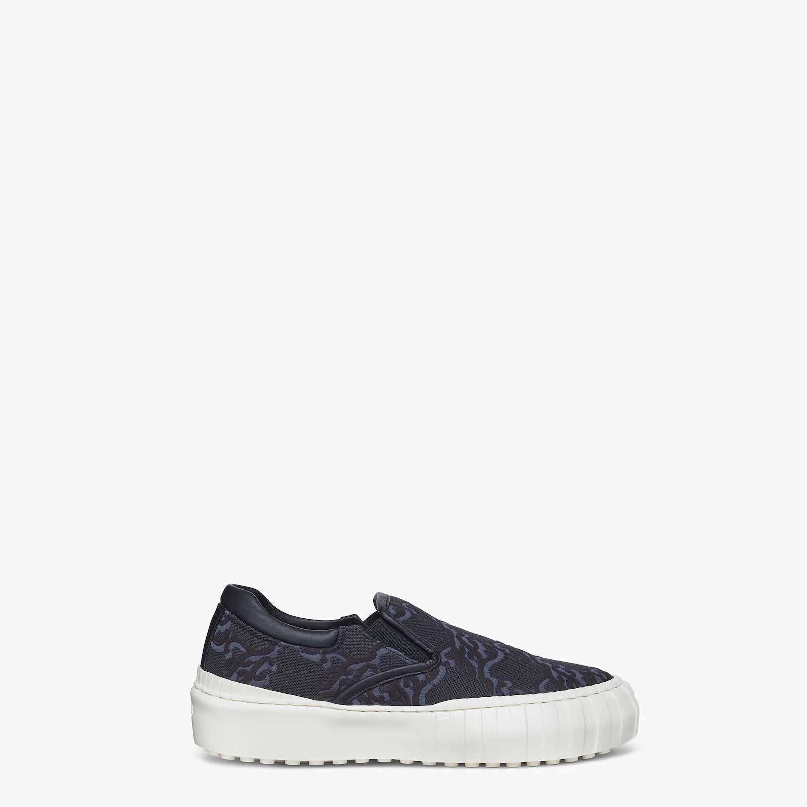 Black fabric sneakers - 1