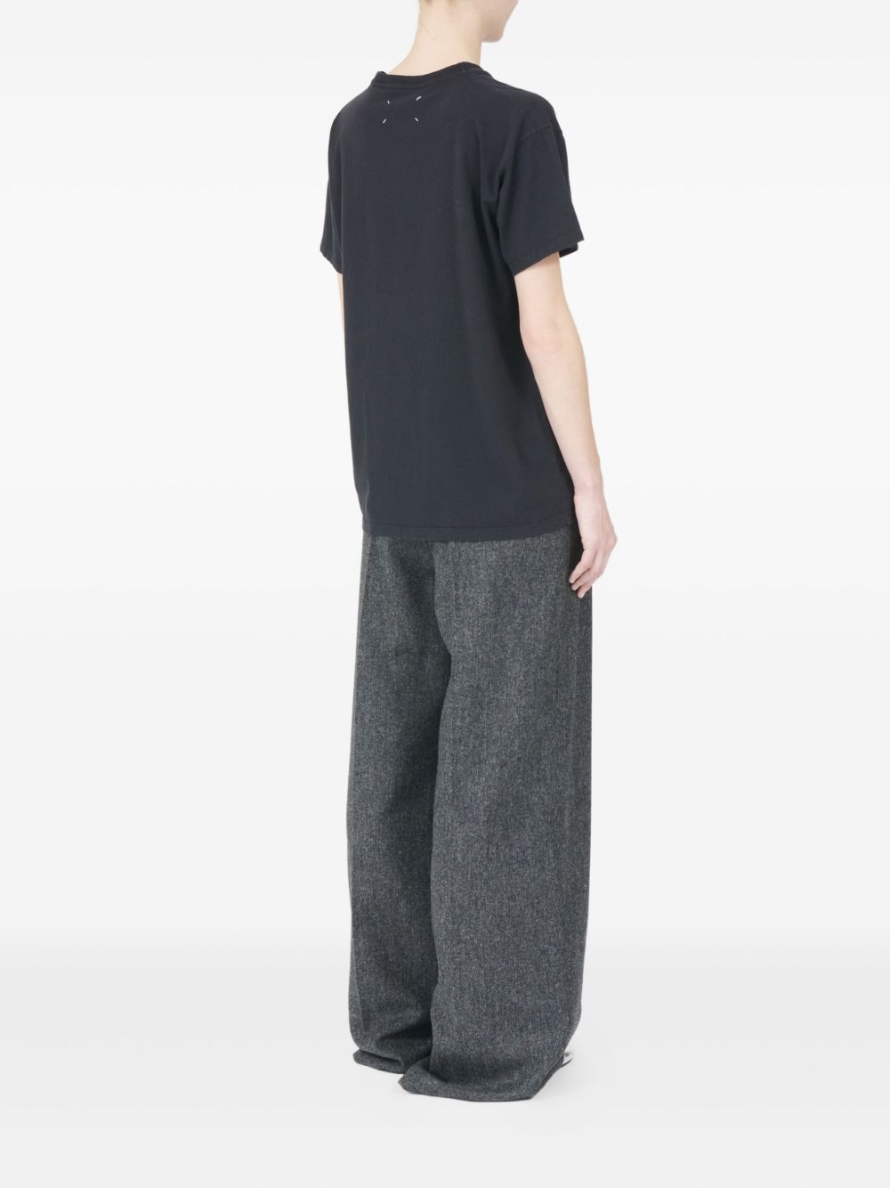 logo cotton T-shirt - 4