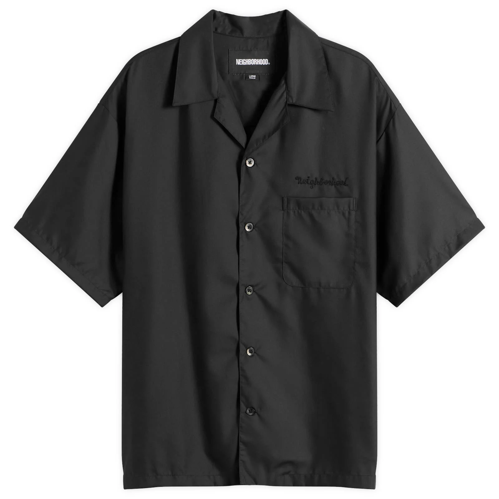 Neighborhood Solid Color Hawaiian Logo Shirt - 1