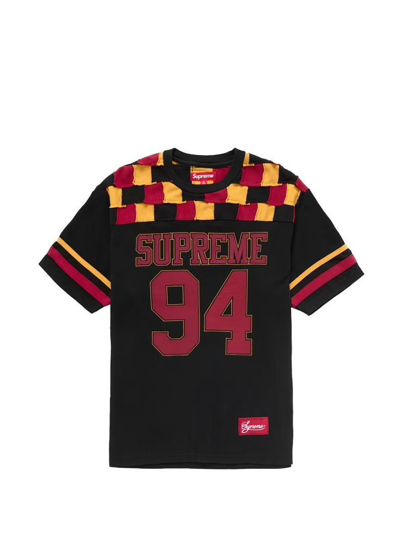 Patchwork Yoke Football T-shirt 1