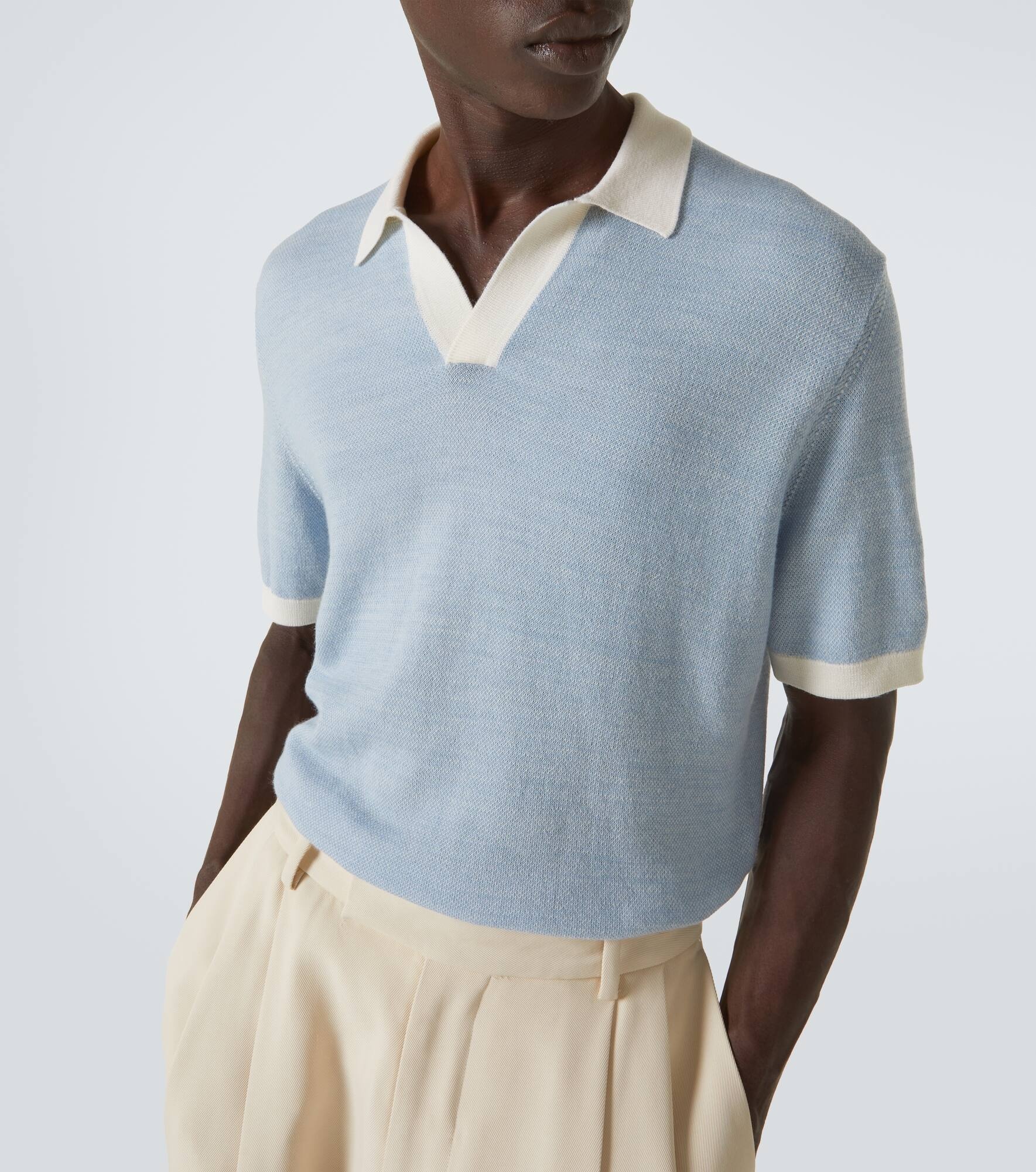 Horton wool and cotton polo sweater - 5